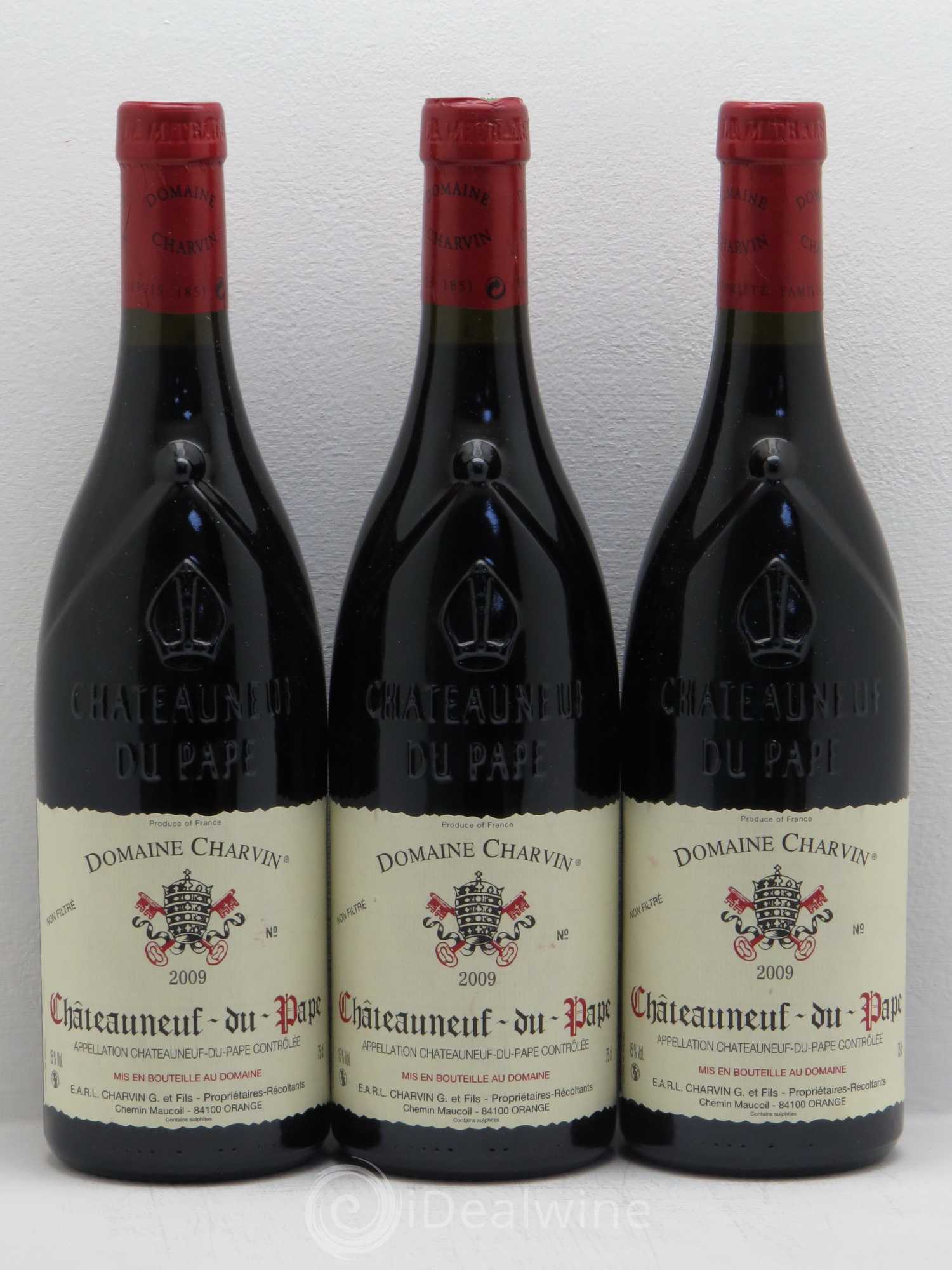Châteauneuf-du-Pape Charvin (Domaine) 2009 - Lot de 3 bouteilles - 0