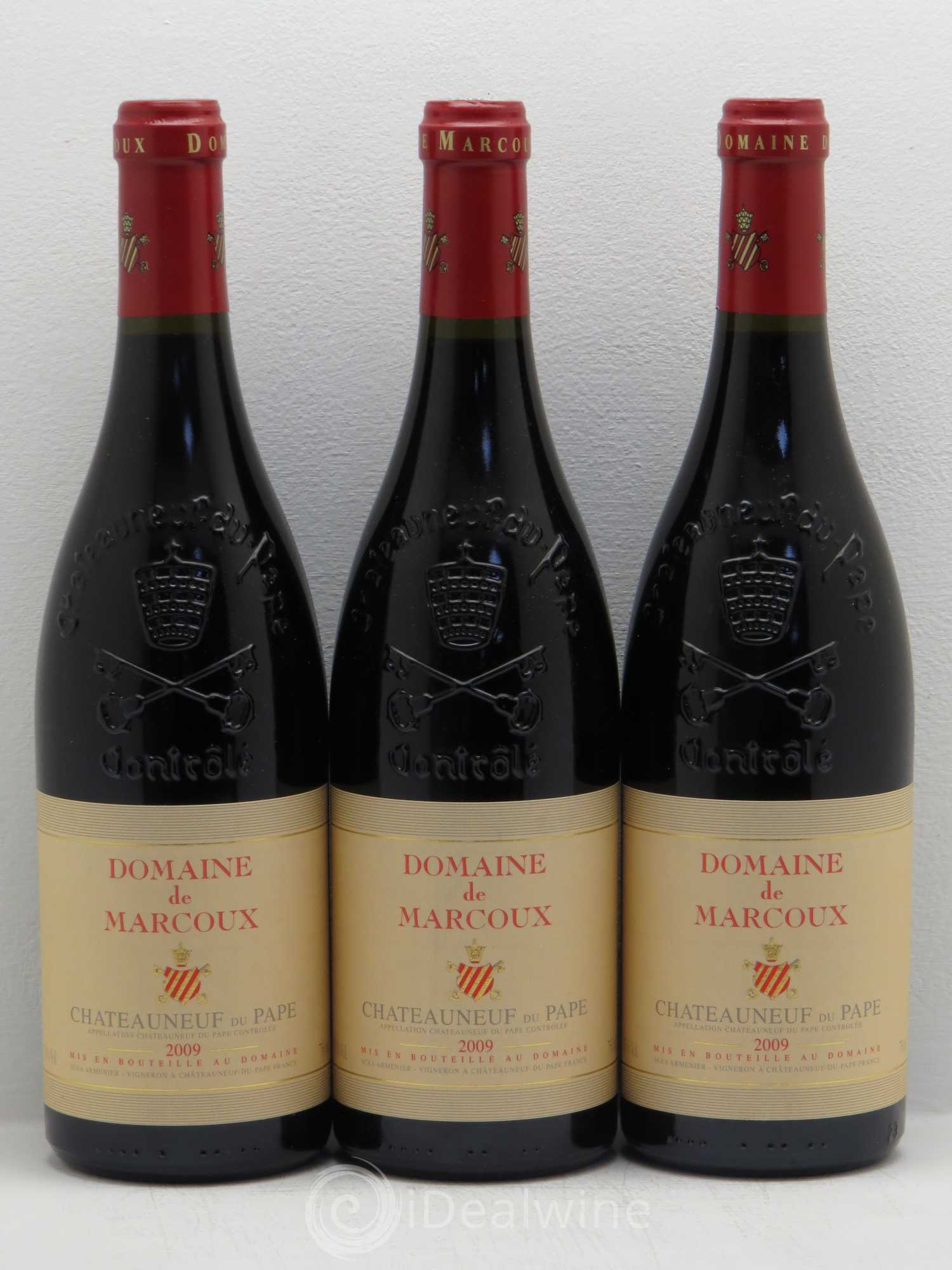 Châteauneuf-du-Pape Marcoux (Domaine de) 2009 - Lot de 3 bouteilles - 0