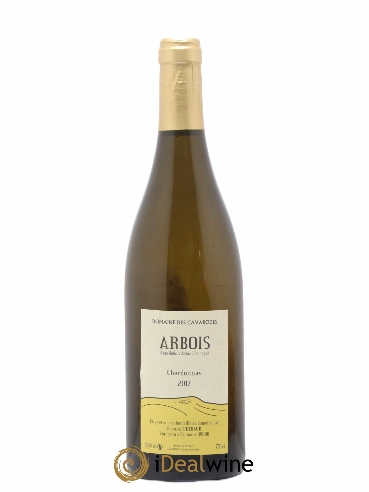 Arbois Chardonnay Cavarodes (Domaine des) - Etienne Thiébaud (no reserve) 2017 - Lot of 1 bottle - 0