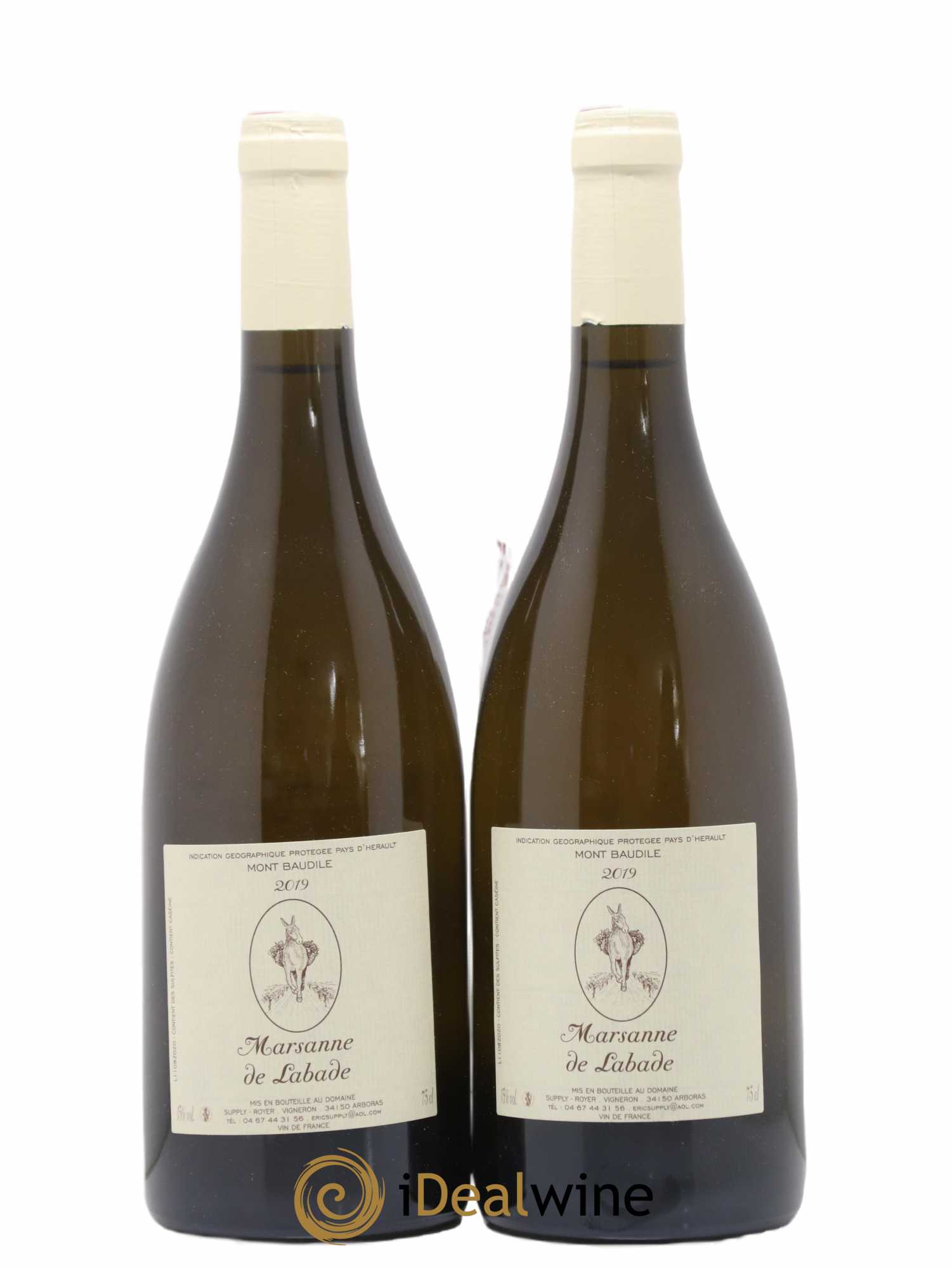 Pays d'Hérault Marsanne de Labade Domaine Supply Royer 2019 - Posten von 2 Flaschen - 0