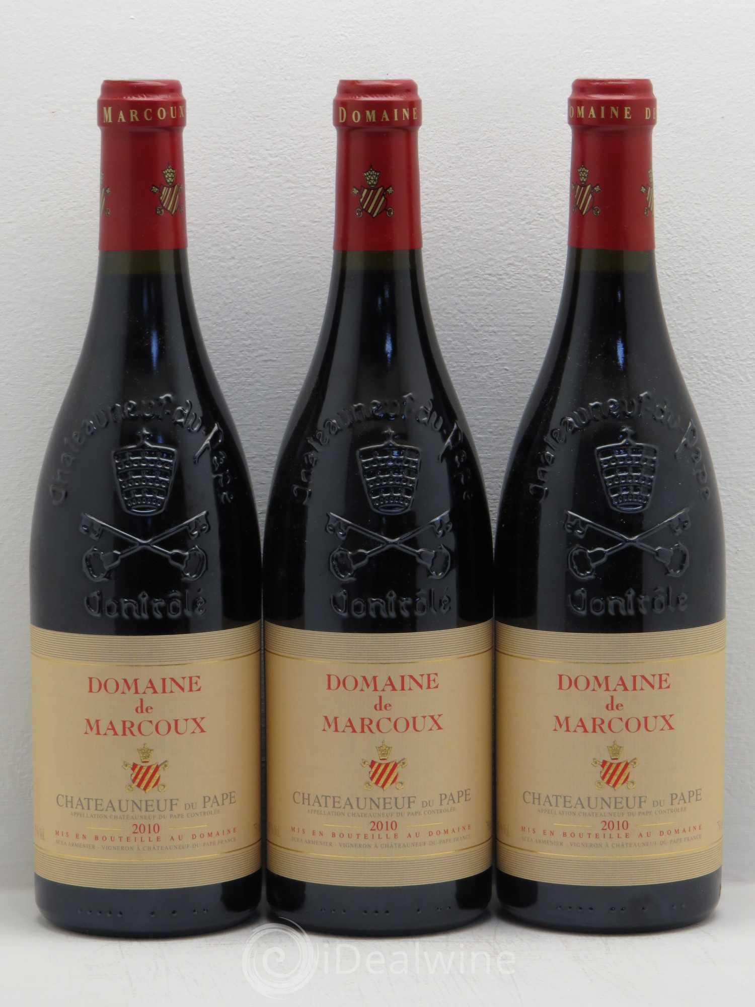Châteauneuf-du-Pape Marcoux (Domaine de) 2010 - Lot de 3 bouteilles - 0