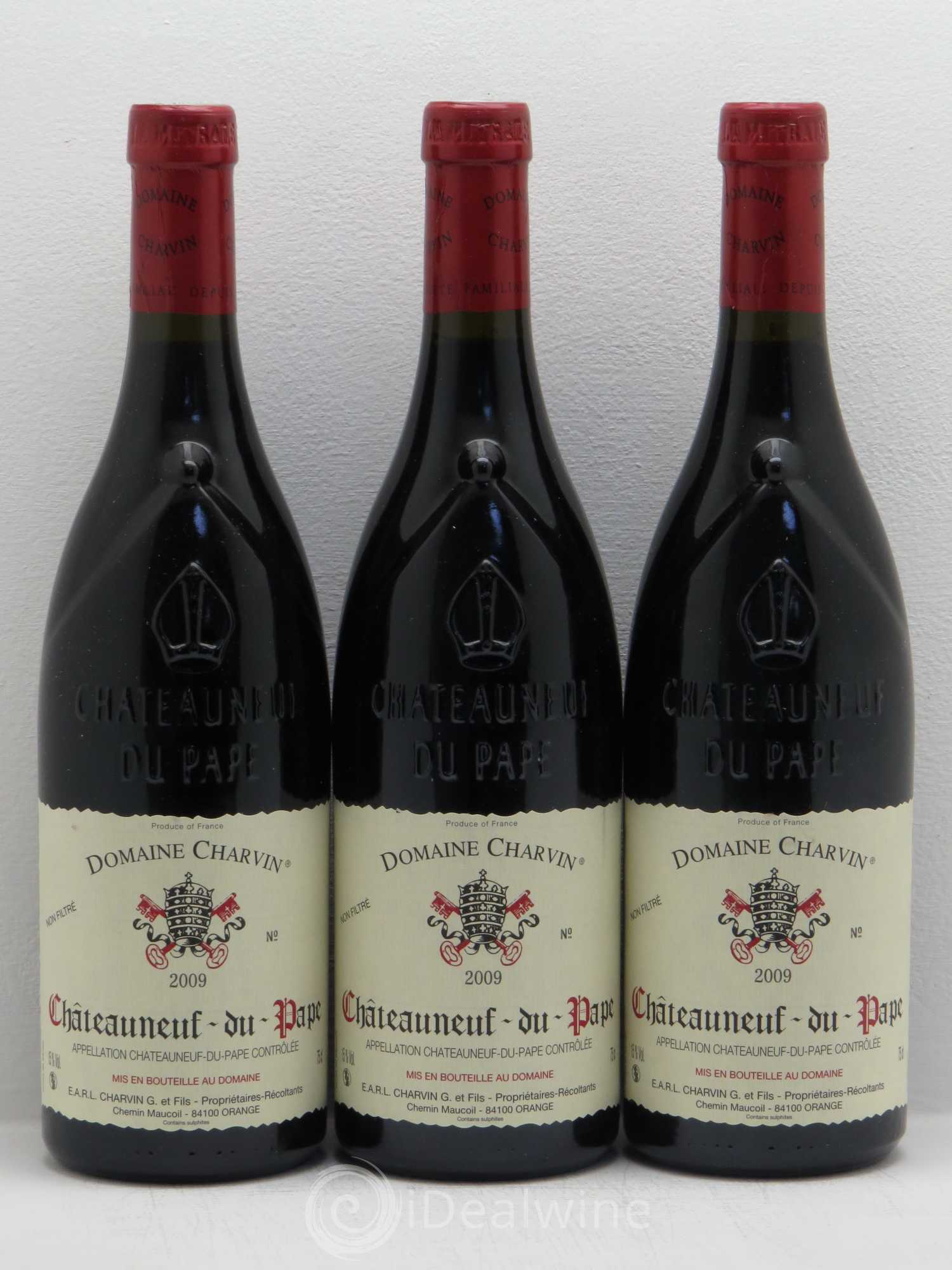 Châteauneuf-du-Pape Charvin (Domaine) 2009 - Lot de 3 bouteilles - 0