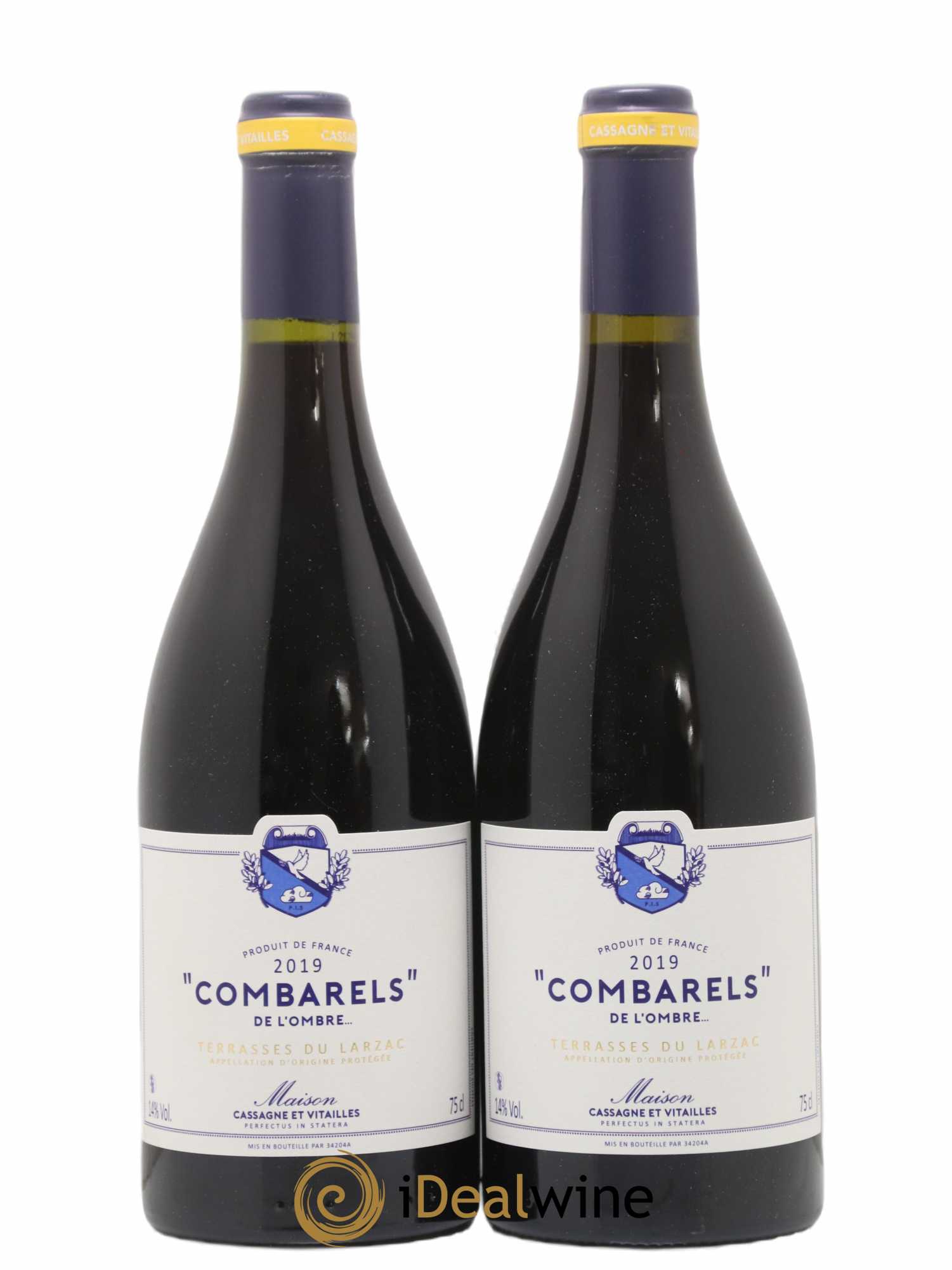 Coteaux du Languedoc Terrasse du Larzac Combarels De l'Ombre Domaine Cassagne et Vitailles 2019 - Posten von 2 Flaschen - 0