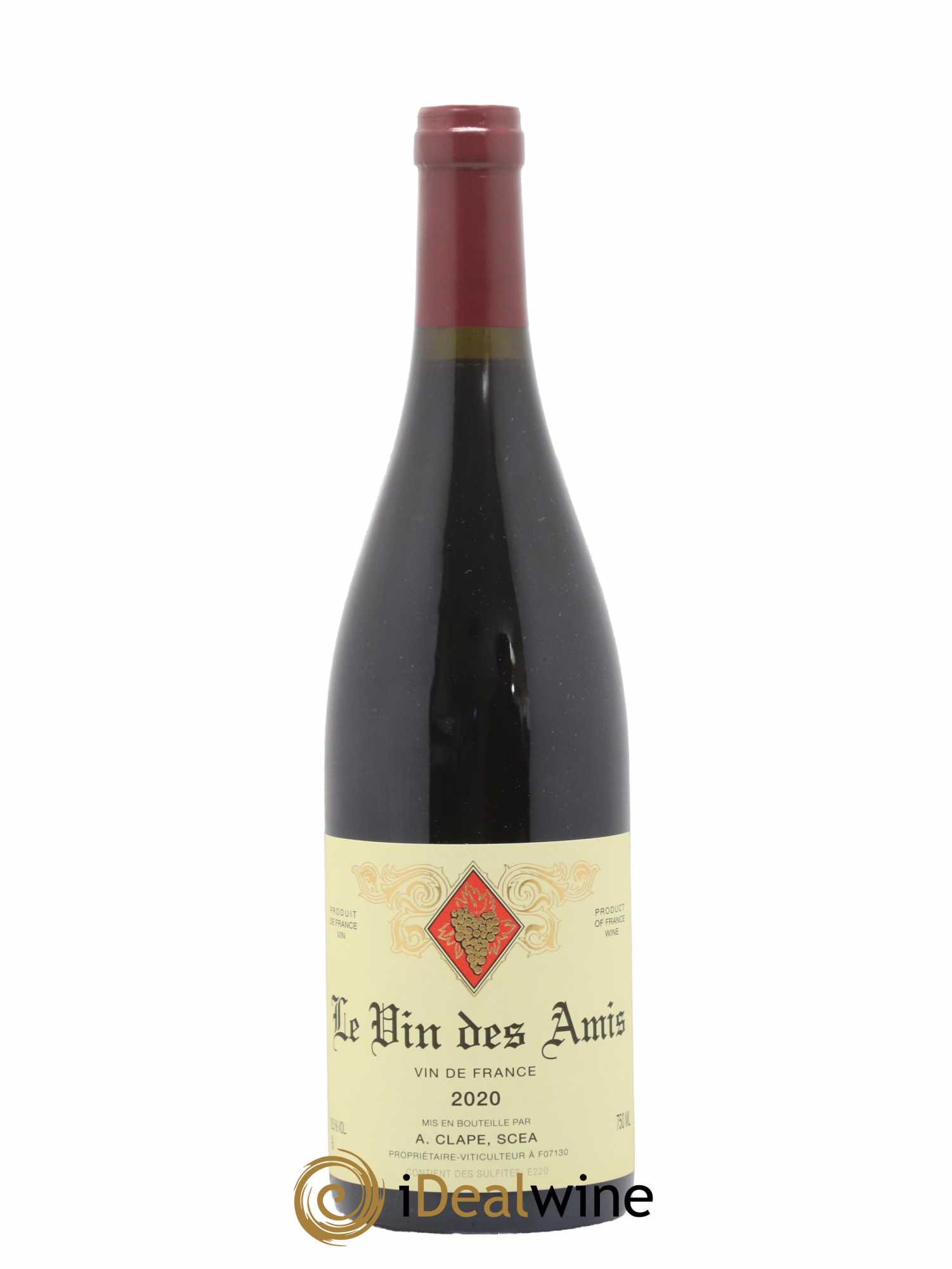 Vin de France Le Vin des Amis Auguste Clape 2020 - Lot de 1 bouteille - 0