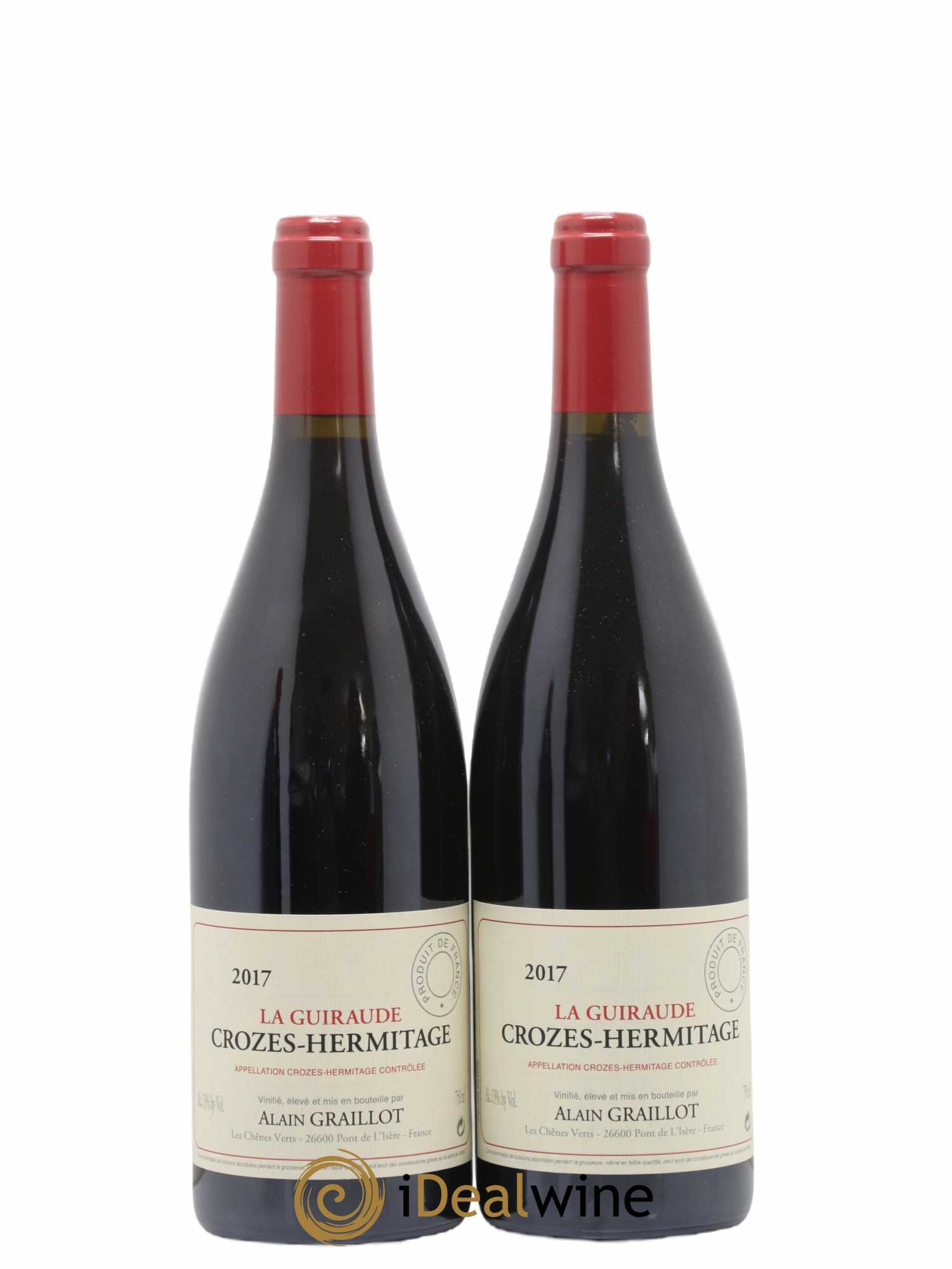 Crozes-Hermitage La Guiraude Domaine Graillot 2017 - Lot de 2 bouteilles - 0