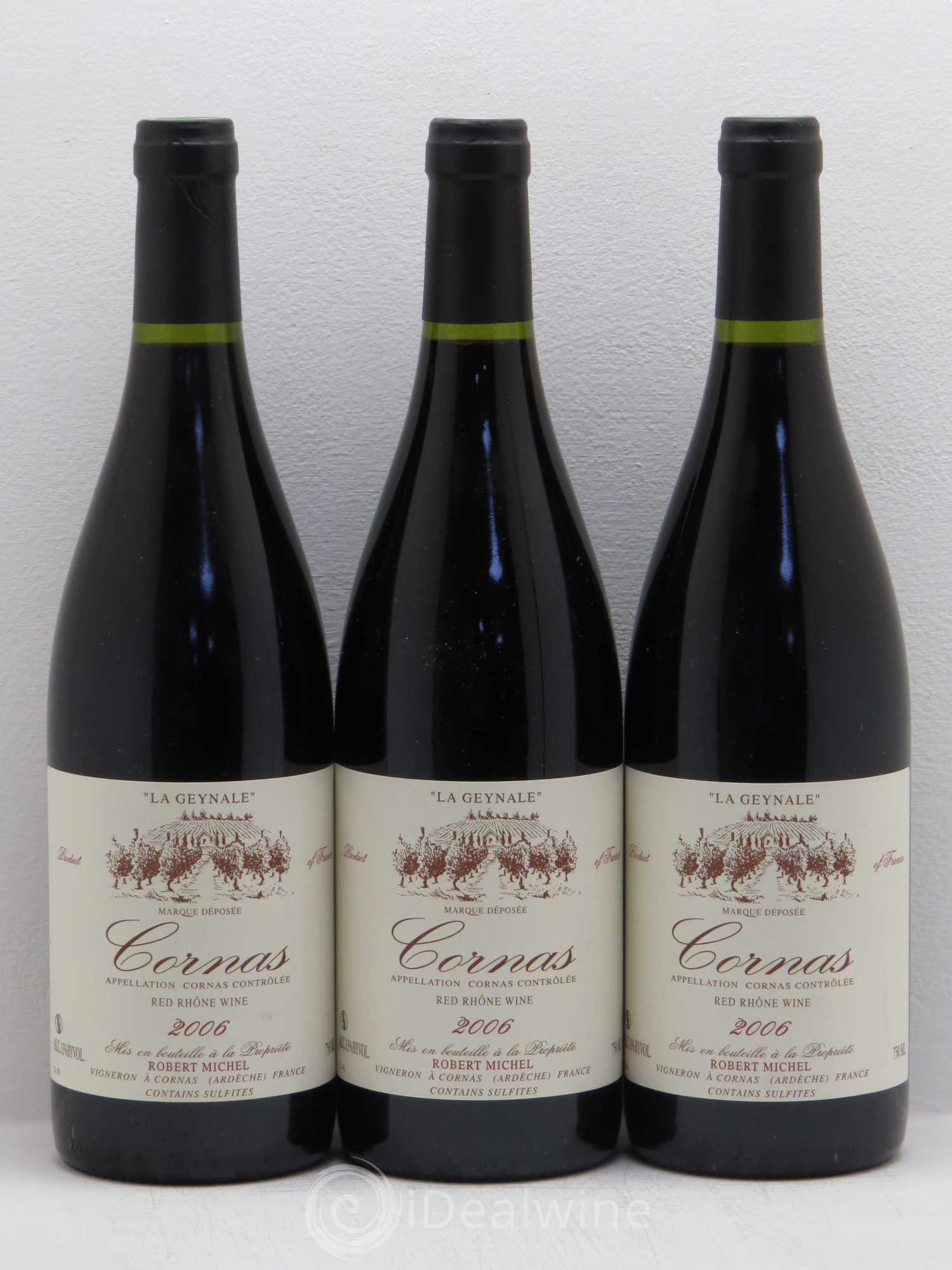 Cornas La Geynale Robert Michel 2006 - Lot de 3 bouteilles - 0