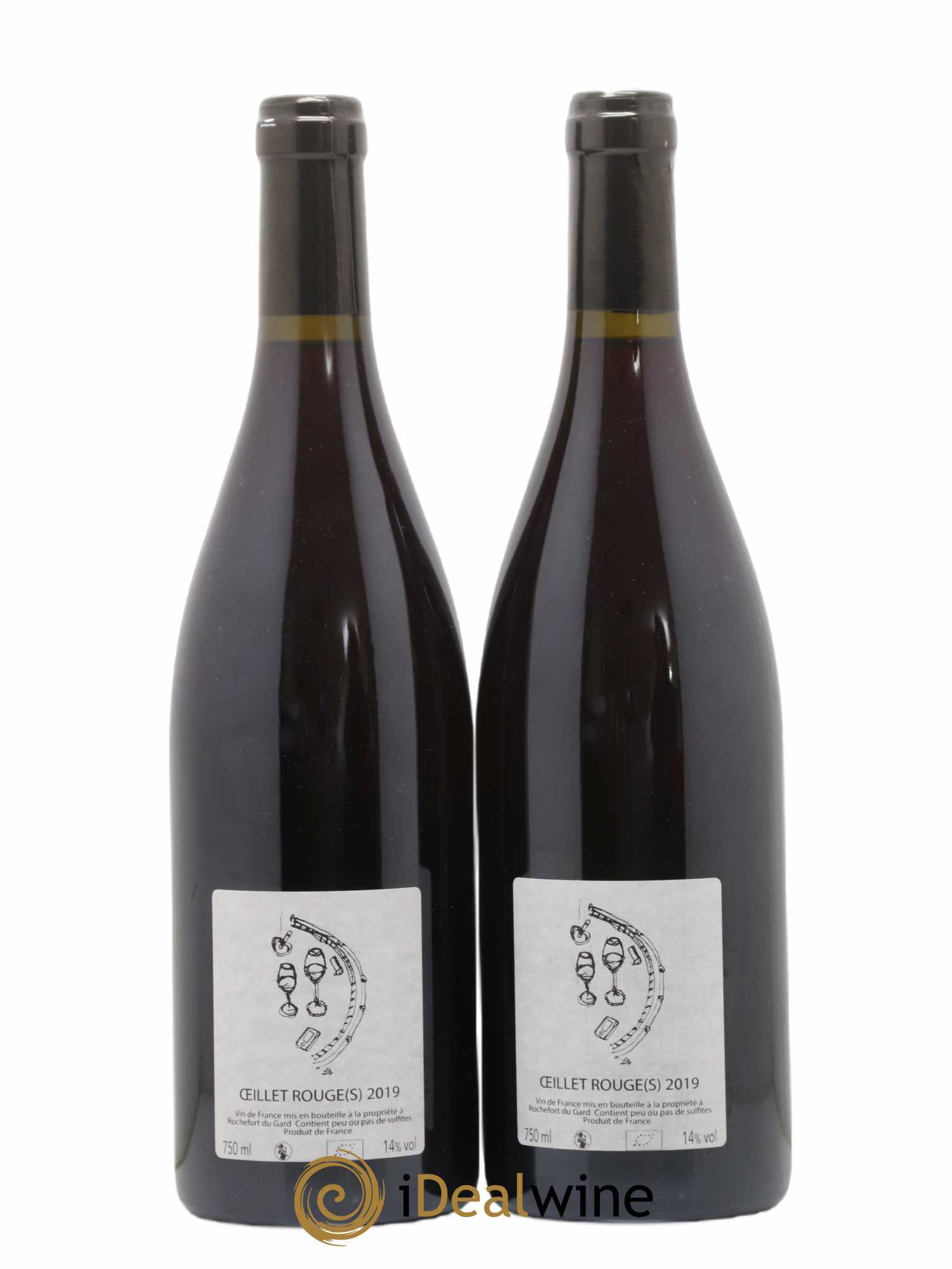 Vin de France Oeillet rouge Clos des Grillons 2019 - Posten von 2 Flaschen - 1