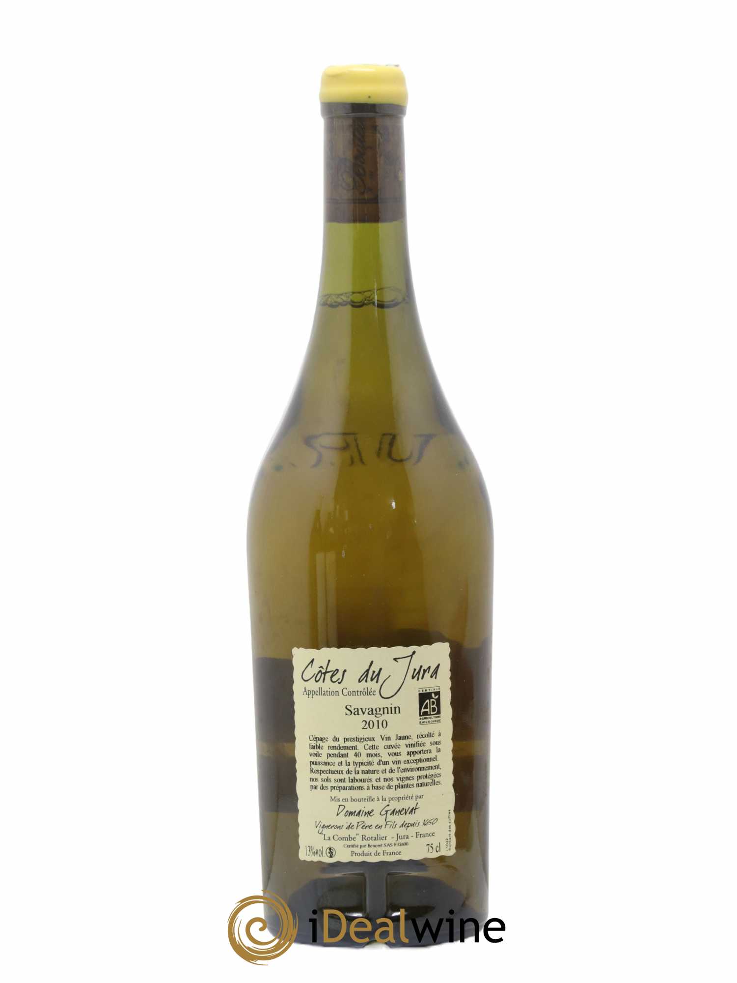 Côtes du Jura Les Terrasses De Chalandigna Jean-François Ganevat (Domaine) 2010 - Lot de 1 bouteille - 1