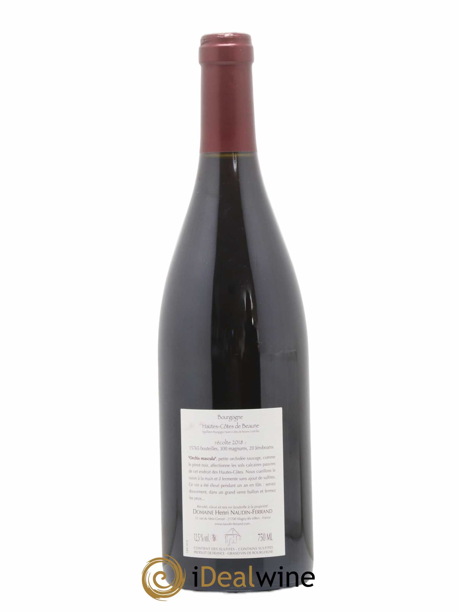Hautes-Côtes de Beaune Orchis Mascula Naudin-Ferrand (Domaine) 2018 - Lot de 1 bouteille - 1