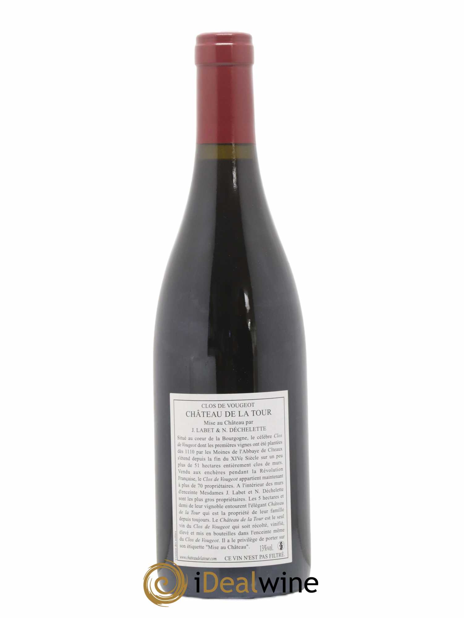 Clos de Vougeot Grand Cru Château de La Tour 2010 - Lot de 1 bouteille - 1