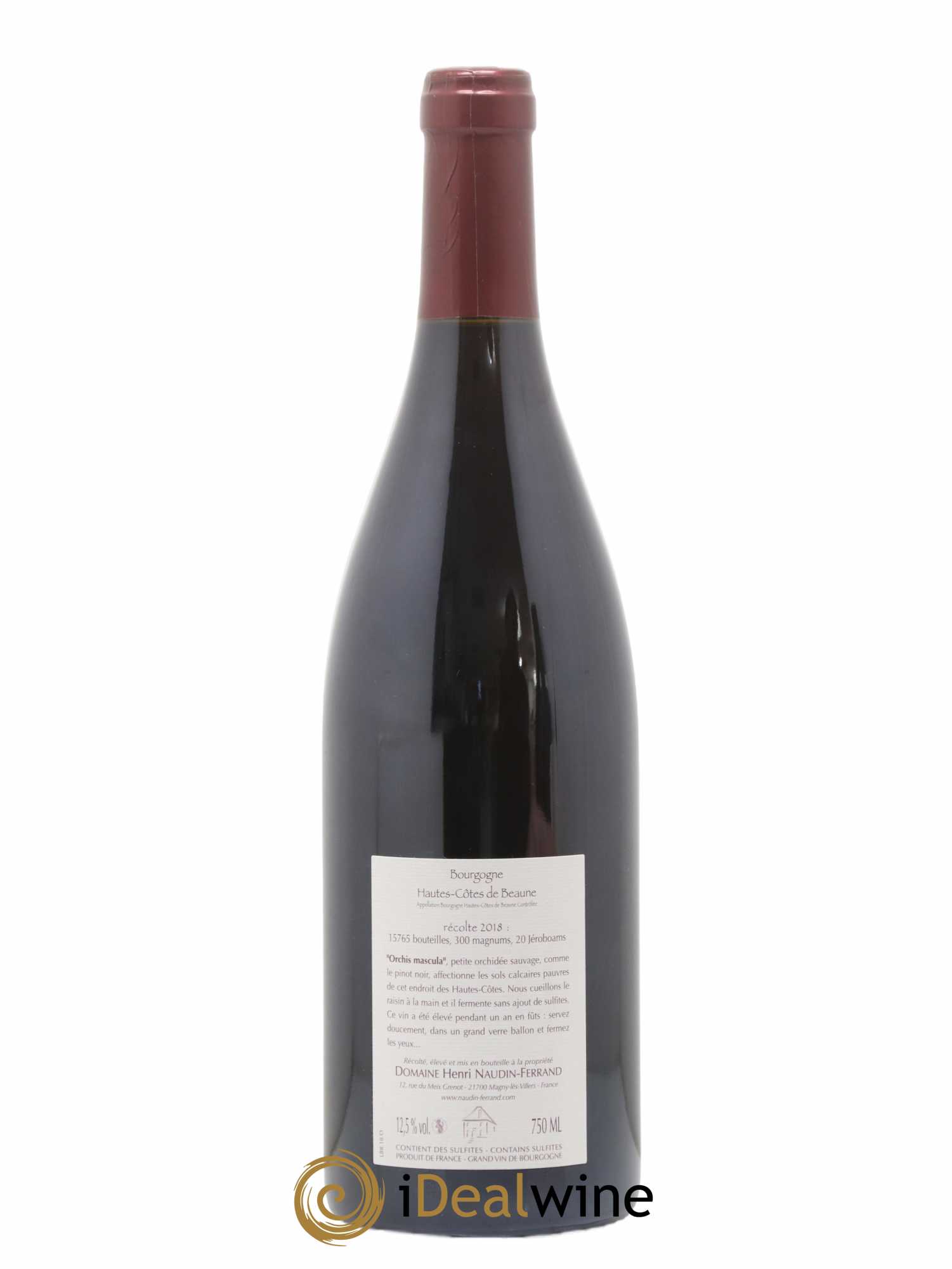Hautes-Côtes de Beaune Orchis Mascula Naudin-Ferrand (Domaine) 2018 - Lot de 1 bouteille - 1