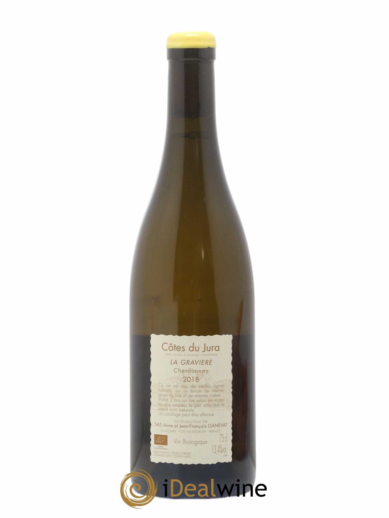 Côtes du Jura La Gravière Anne et Jean François Ganevat 2018 - Lot de 1 bouteille - 1
