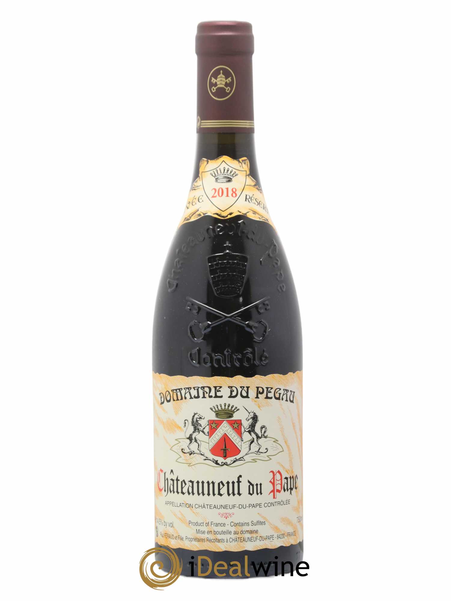 Châteauneuf-du-Pape Domaine du Pégau Cuvée Réservée Paul et Laurence Féraud 2018 - Lot de 1 bouteille - 0