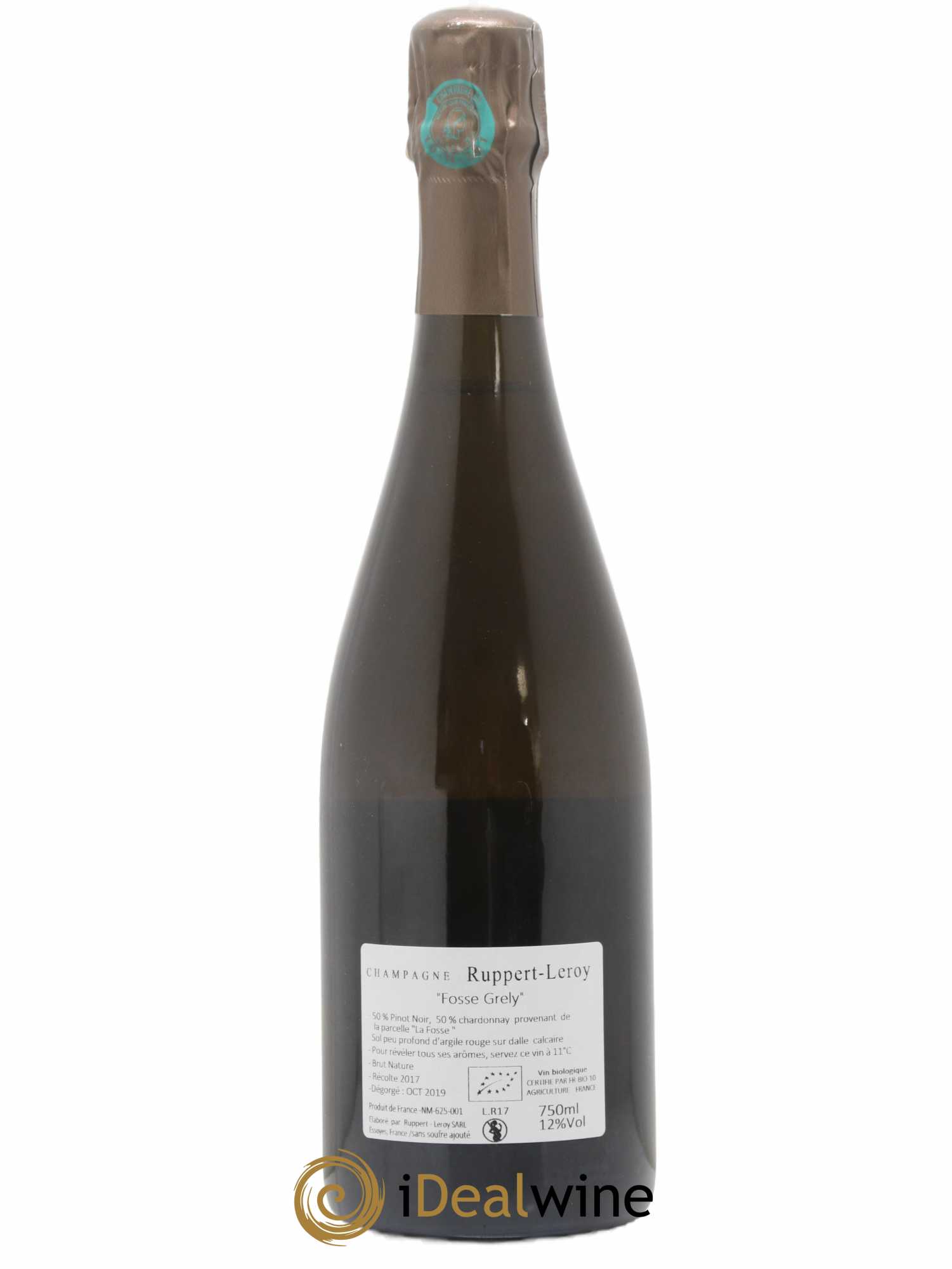Fosse-Grely Brut Nature Ruppert-Leroy 2017 - Lot de 1 bouteille - 1