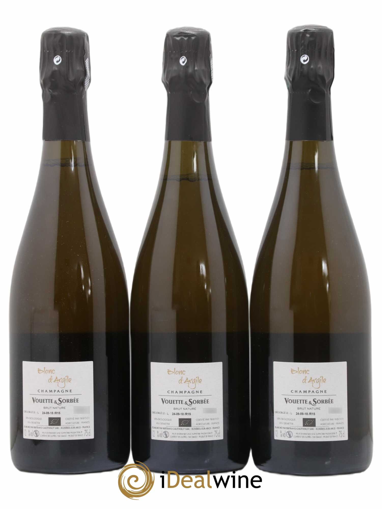 Blanc d'Argile Vouette et Sorbée 2015 - Lot de 3 bouteilles - 1
