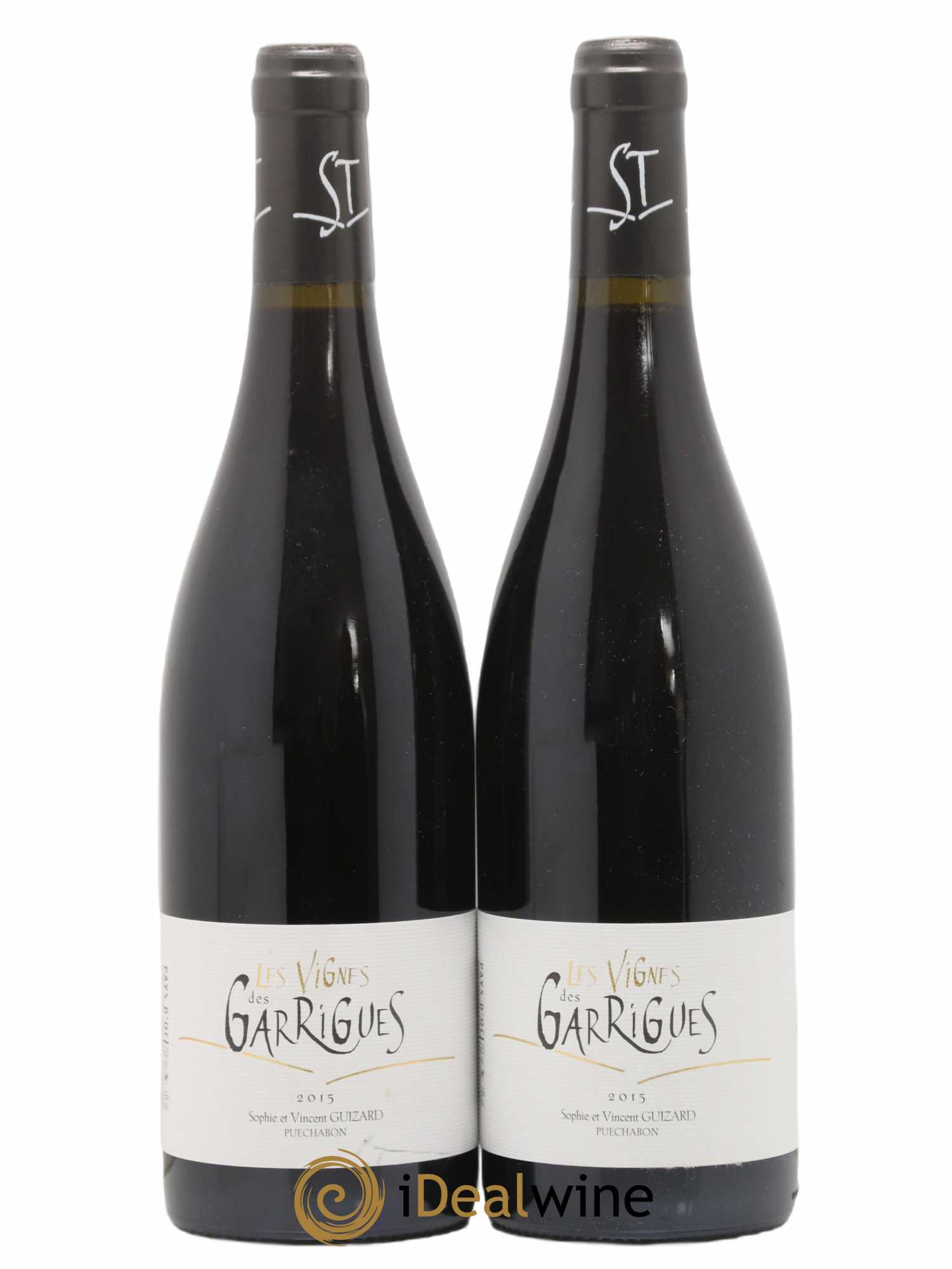 Pays d'Oc Vignes des Garrigues Vincent Guizard 2015 - Posten von 2 Flaschen - 0