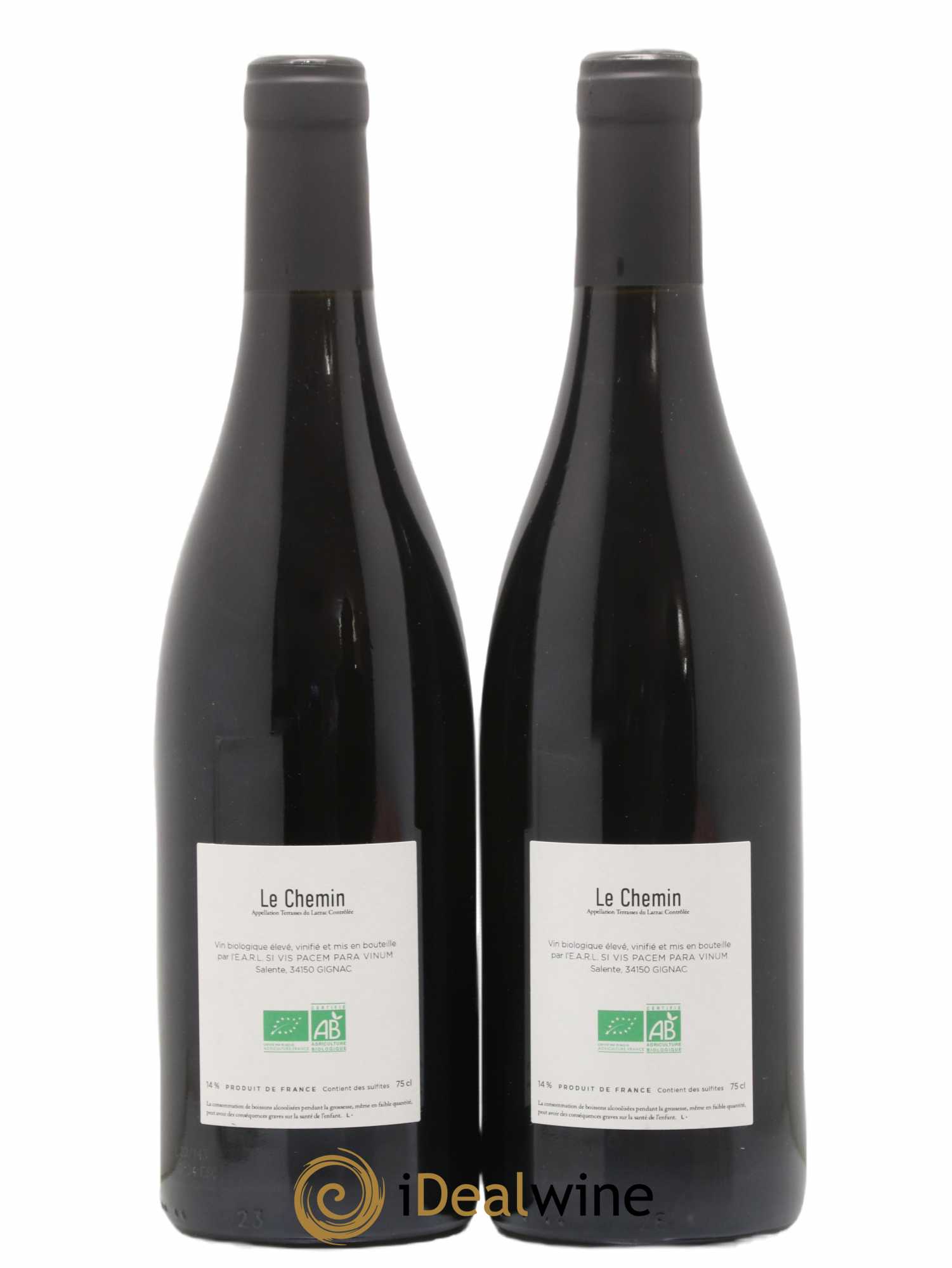 Coteaux du Languedoc Terrasse du Larzac Le Chemin Domaine de Salente 2018 - Lot of 2 bottles - 1