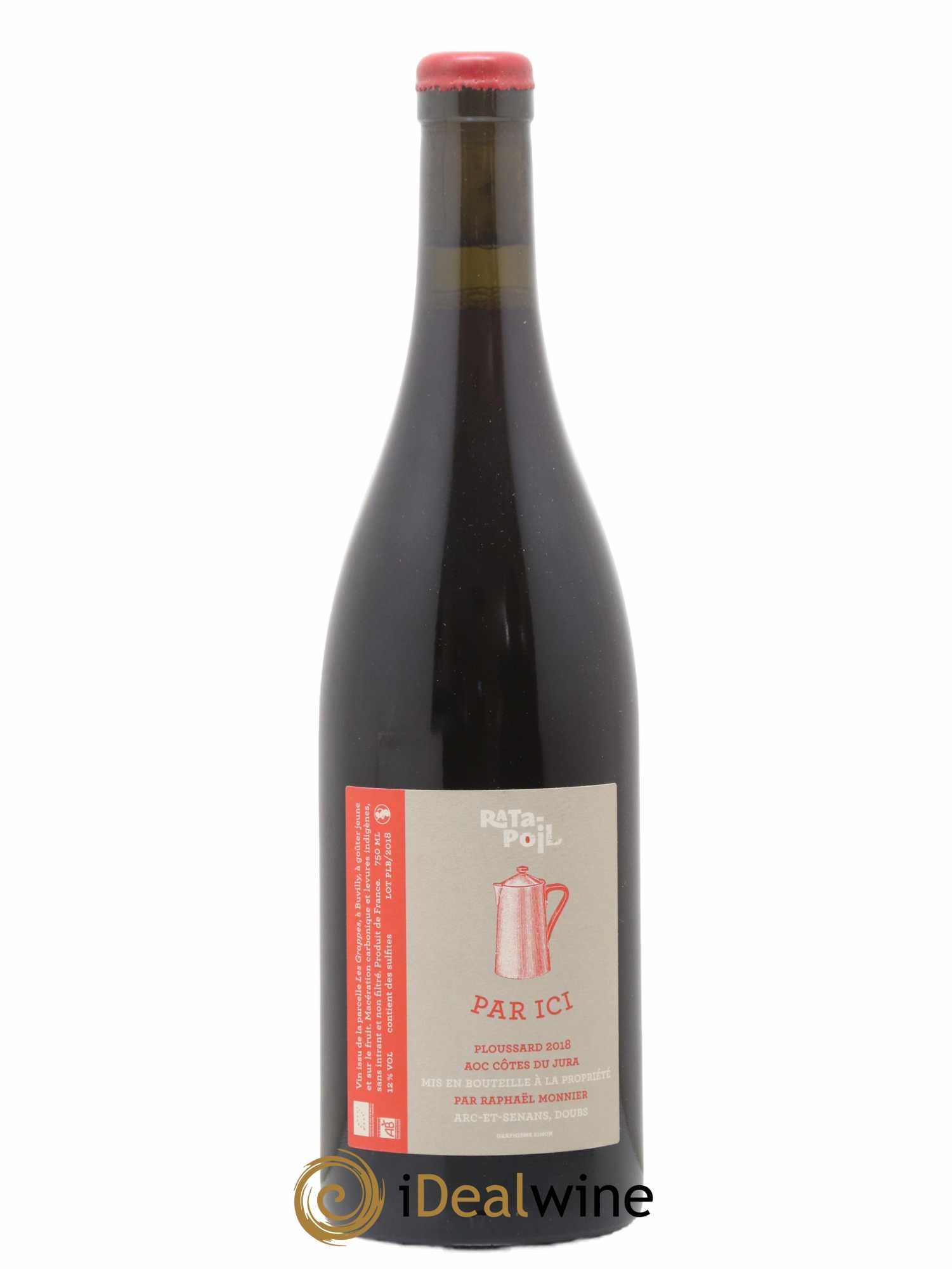 Côtes du Jura Par Ici Poulsard Ratapoil 2018 - Lot de 1 bouteille - 0