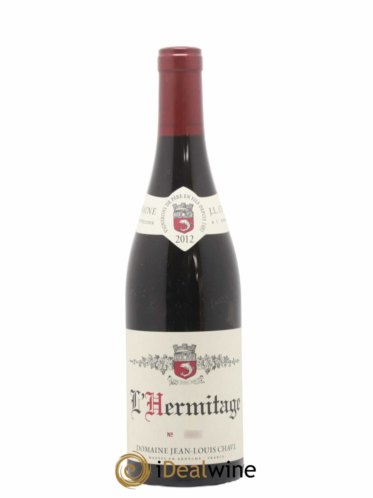 Hermitage Jean-Louis Chave 2012 - Lot de 1 bouteille - 0