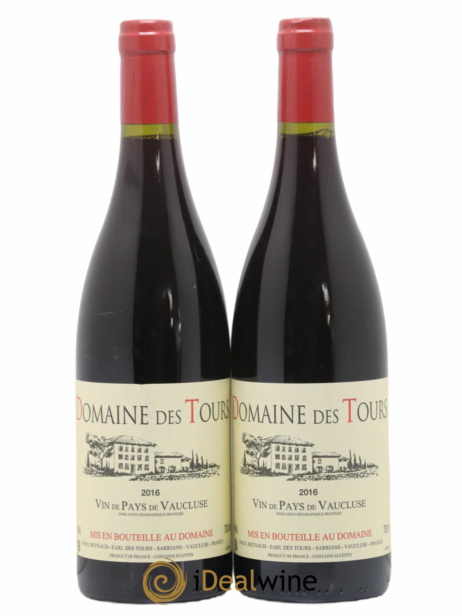 Vaucluse (Vin de Pays de Vaucluse) Domaine des Tours Emmanuel Reynaud 2016 - Lot de 2 bouteilles - 0
