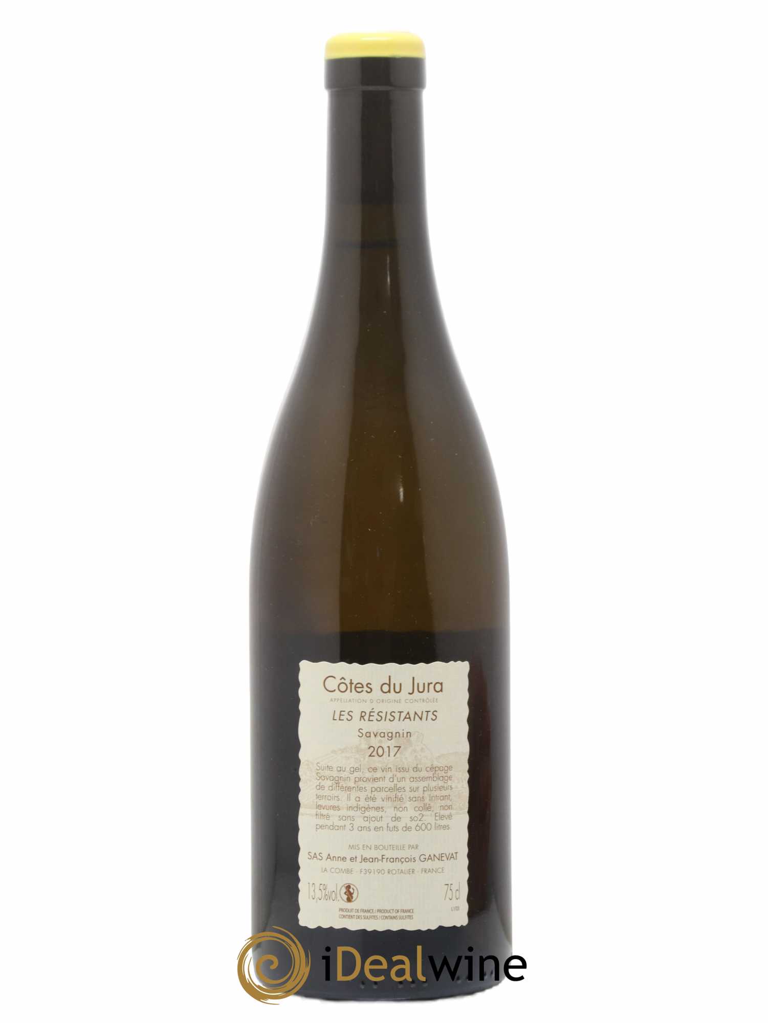 Côtes du Jura Les Résistants Anne et Jean François Ganevat 2017 - Lot de 1 bouteille - 1