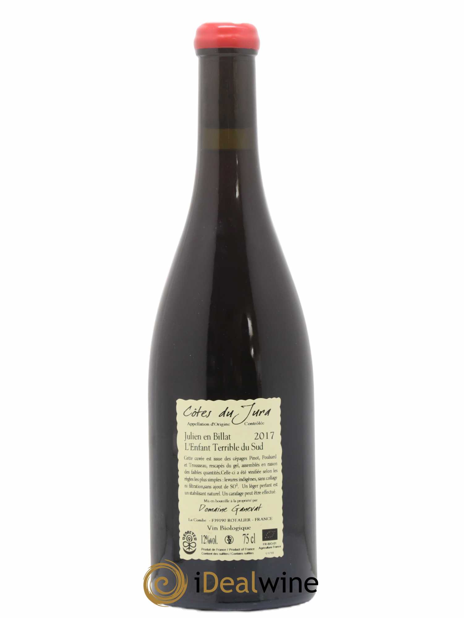 Côtes du Jura Julien en Billat l'enfant terrible du Sud Jean-François Ganevat (Domaine) 2017 - Lot de 1 bouteille - 1