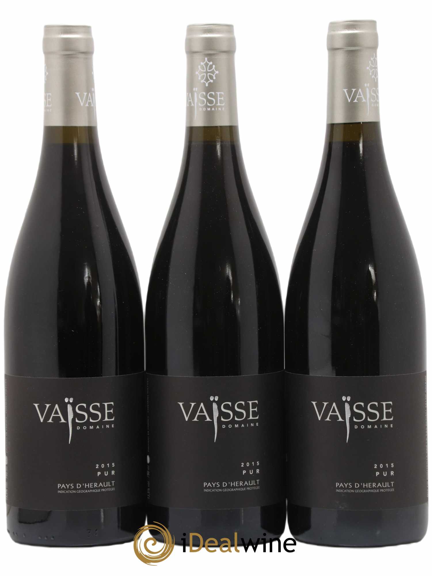 Pays d'Hérault Pur Vaisse (Domaine) 2015 - Lot de 3 bouteilles - 0