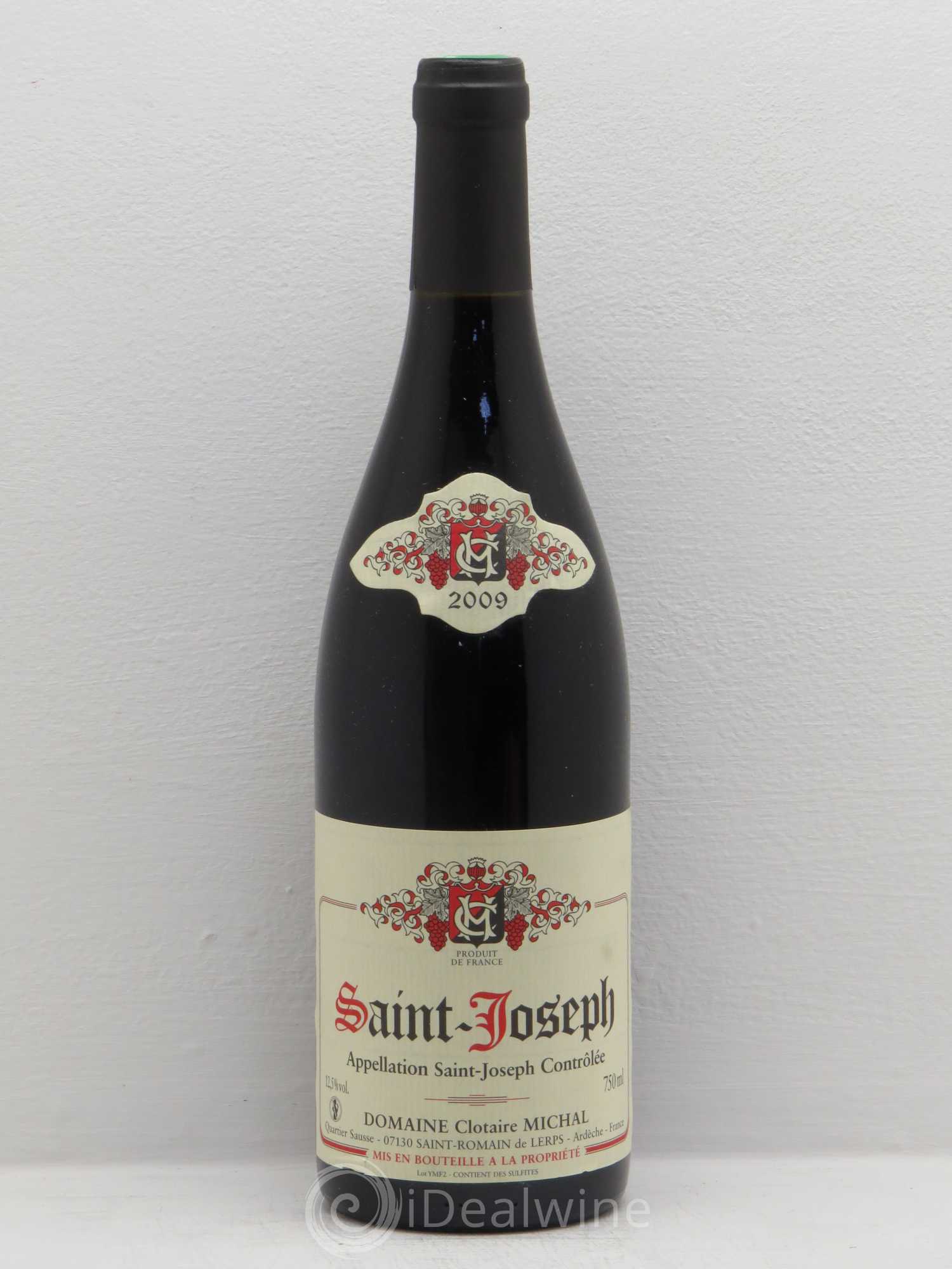 Saint-Joseph Domaine Clotaire Michal 2009 - Posten von 12 Flaschen - 0