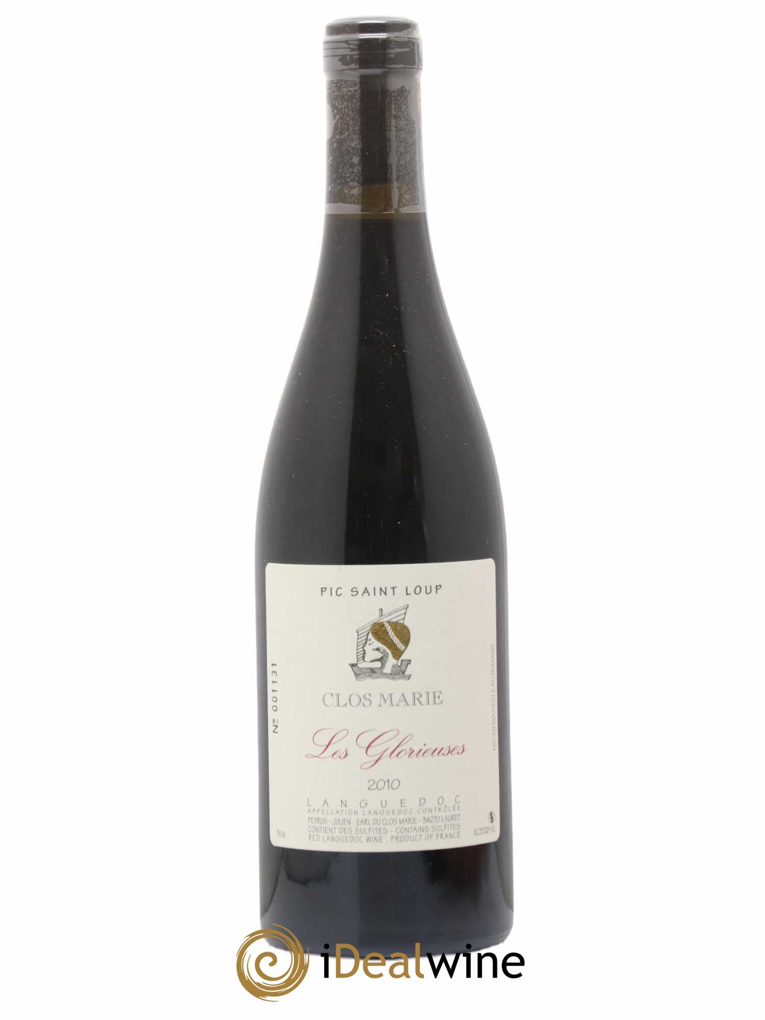 Pic Saint-Loup Clos Marie Les Glorieuses Christophe Peyrus et Françoise Julien 2010 - Lot de 1 bouteille - 0