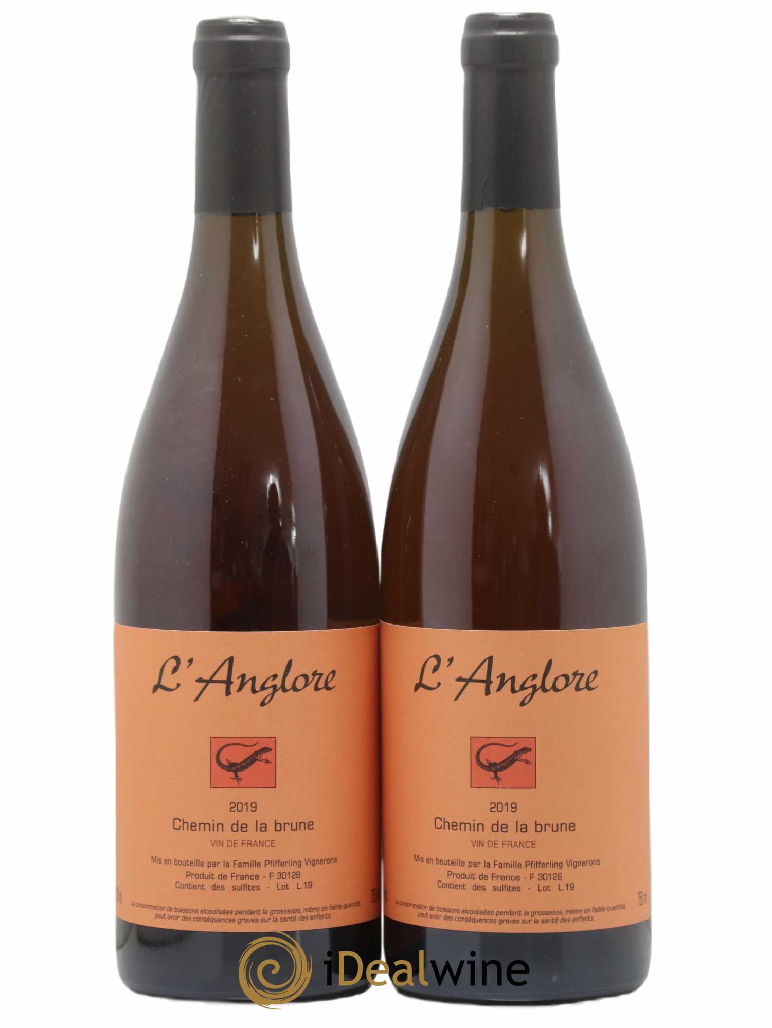 Vin de France Chemin de la brune L'Anglore 2019 - Lot de 2 bouteilles - 0