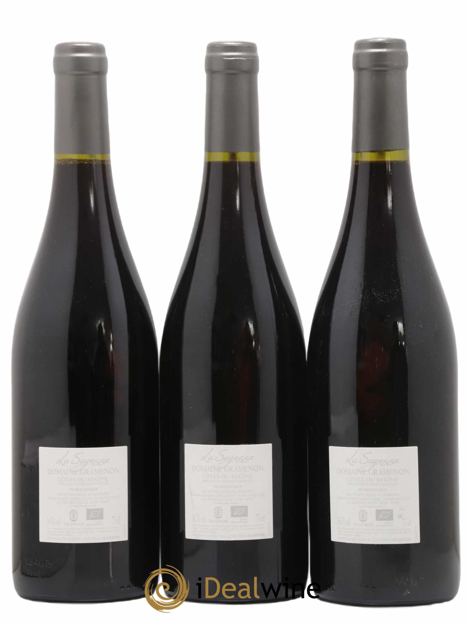 Côtes-du-Rhône La Sagesse Gramenon (Domaine) 2019 - Lot of 3 bottles - 1