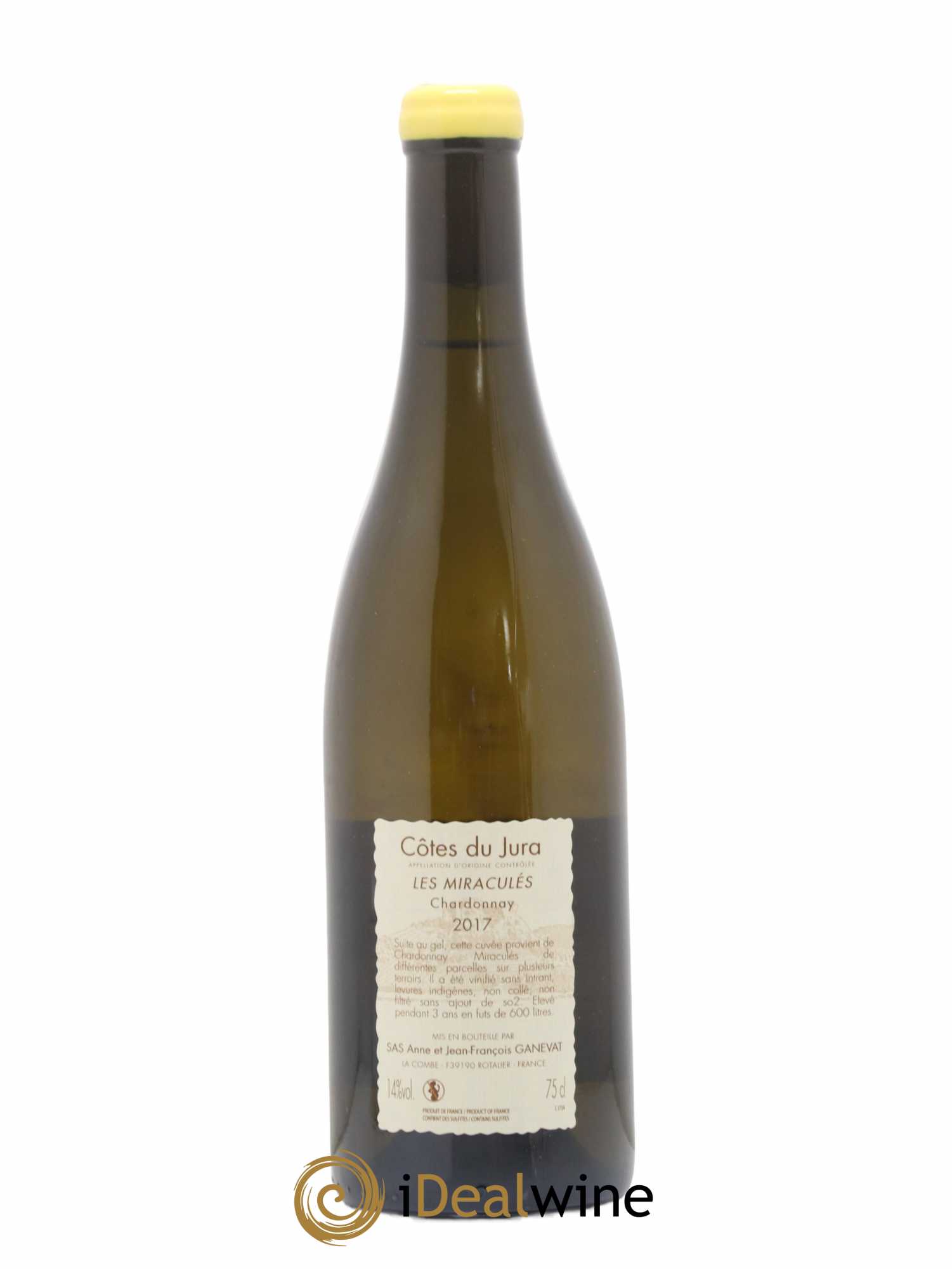 Côtes du Jura Les Miraculés Anne et Jean François Ganevat 2017 - Lot de 1 bouteille - 1