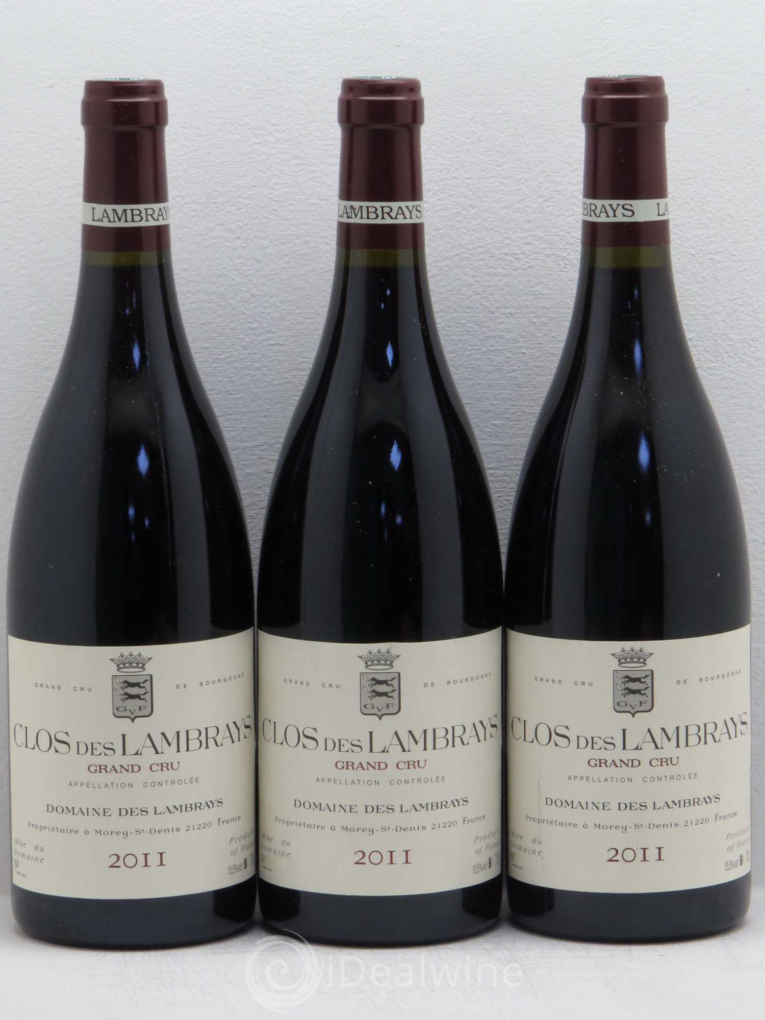Clos des Lambrays Grand Cru Domaine des Lambrays 2011 - Lot de 3 bouteilles - 0