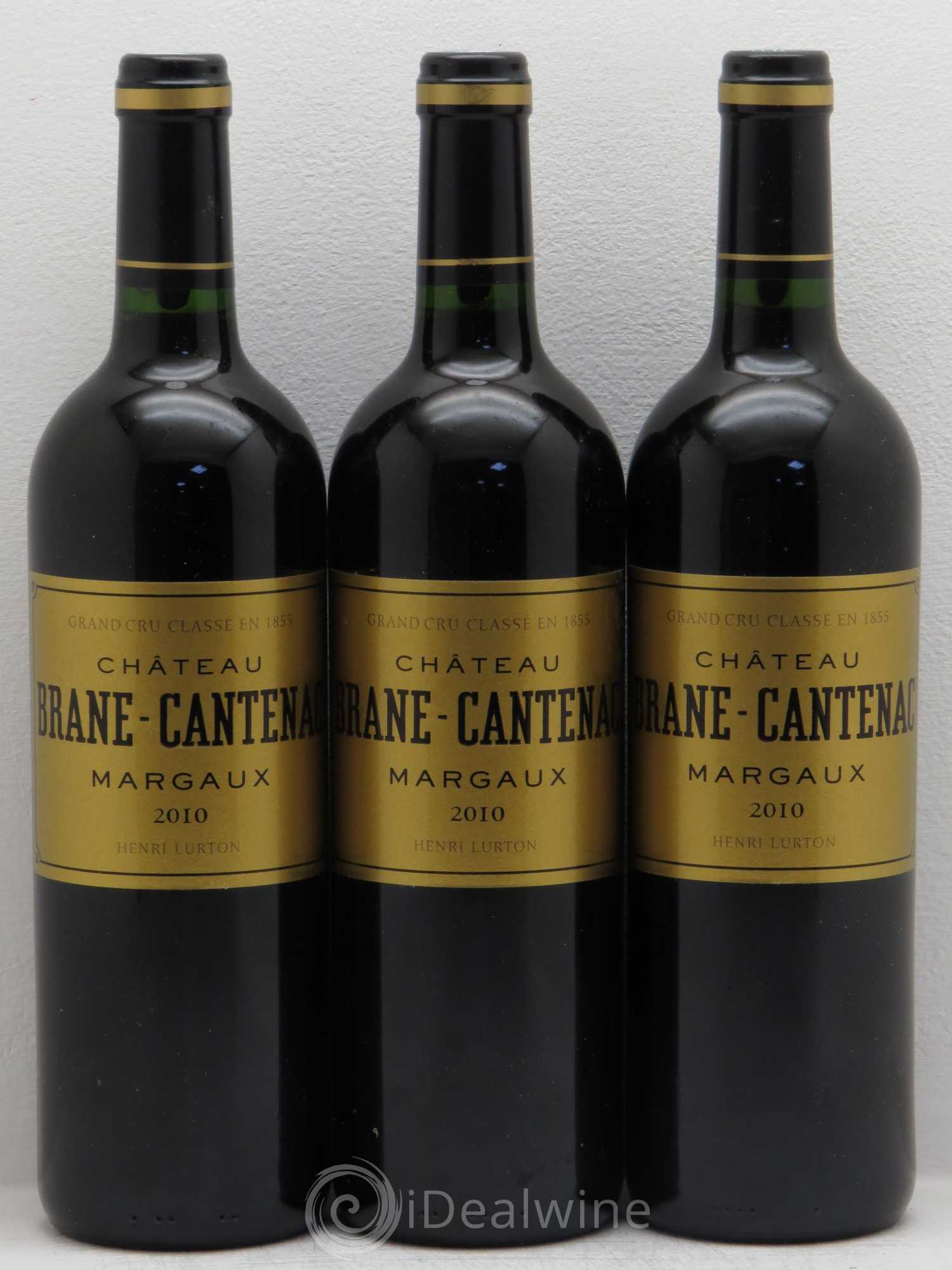 Château Brane Cantenac 2ème Grand Cru Classé 2010 - Lot de 3 bouteilles - 0