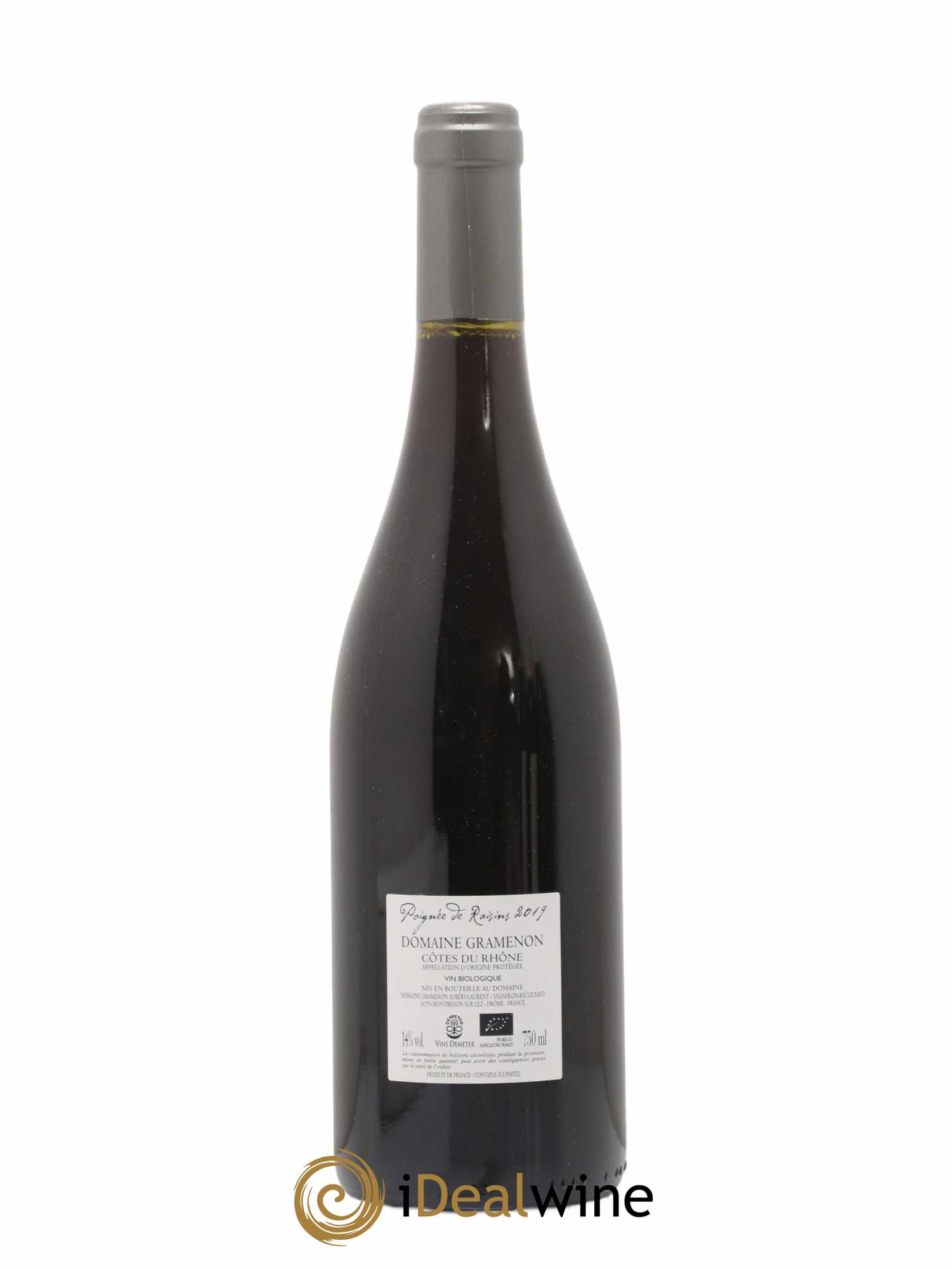 Côtes-du-Rhône Poignée de raisins Gramenon (Domaine) 2019 - Lot de 1 bouteille - 1