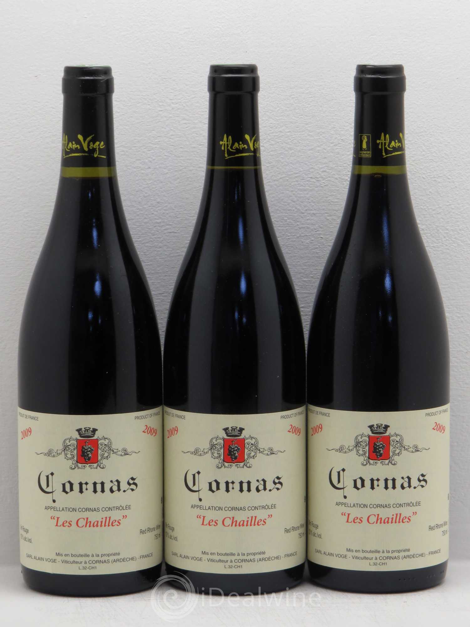 Cornas Les Chailles Alain Voge (Domaine) 2009 - Lot de 3 bouteilles - 0