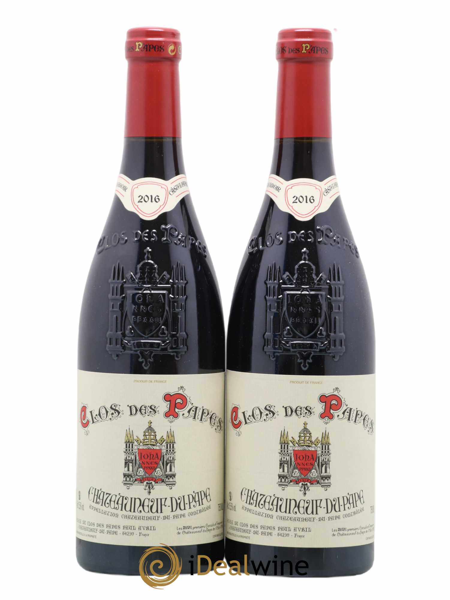 Châteauneuf-du-Pape Clos des Papes - Paul Avril 2016 - Lot de 2 bouteilles - 0