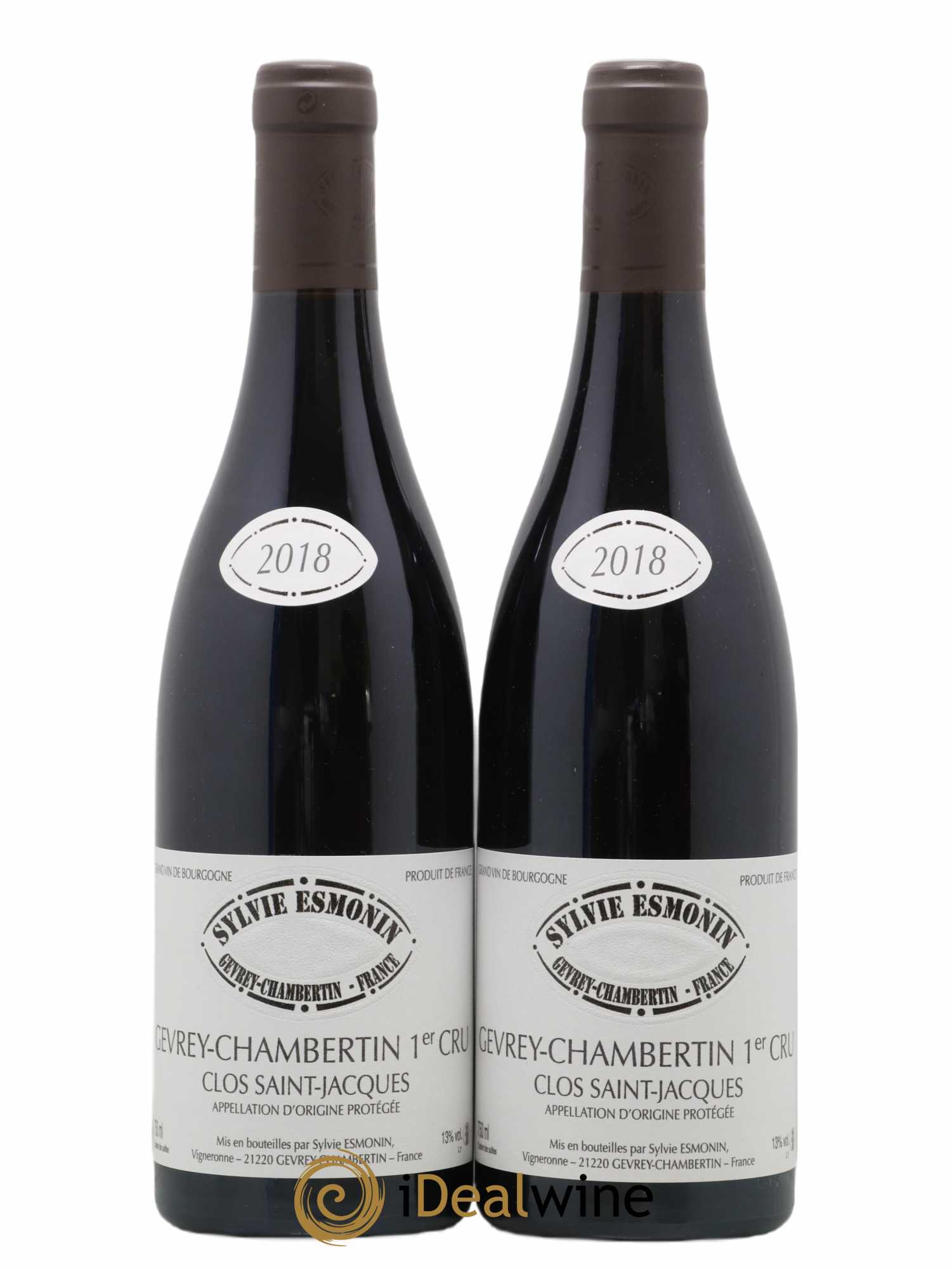 Gevrey-Chambertin 1er Cru Clos Saint Jacques Sylvie Esmonin 2018 - Lot de 2 bouteilles - 0