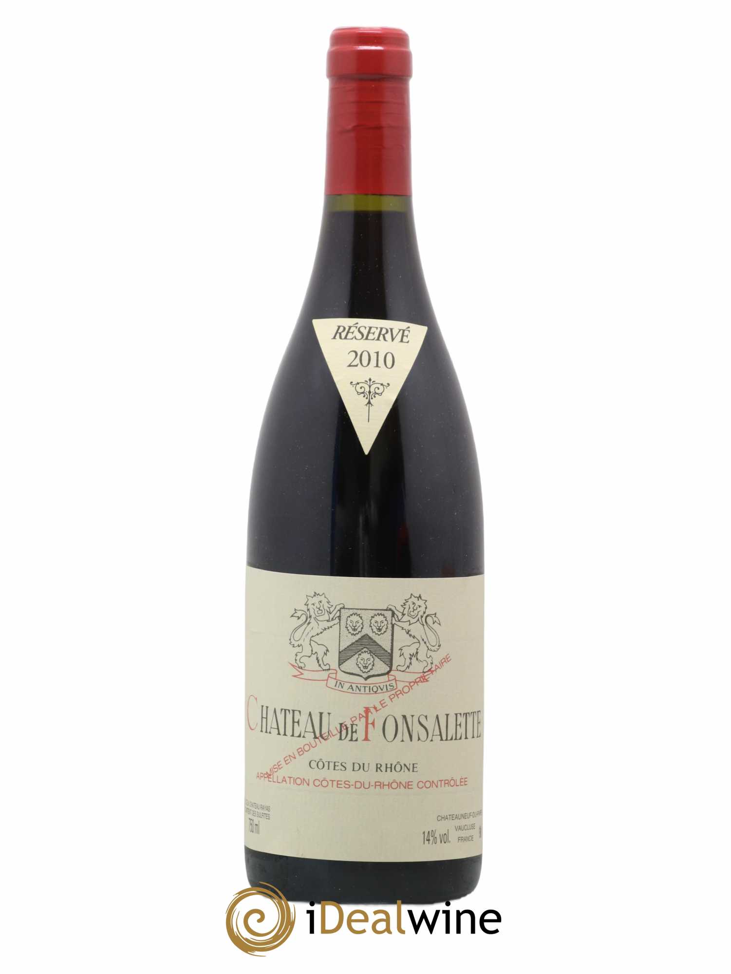 Côtes-du-Rhône Château de Fonsalette Emmanuel Reynaud 2010 - Lot de 1 bouteille - 0