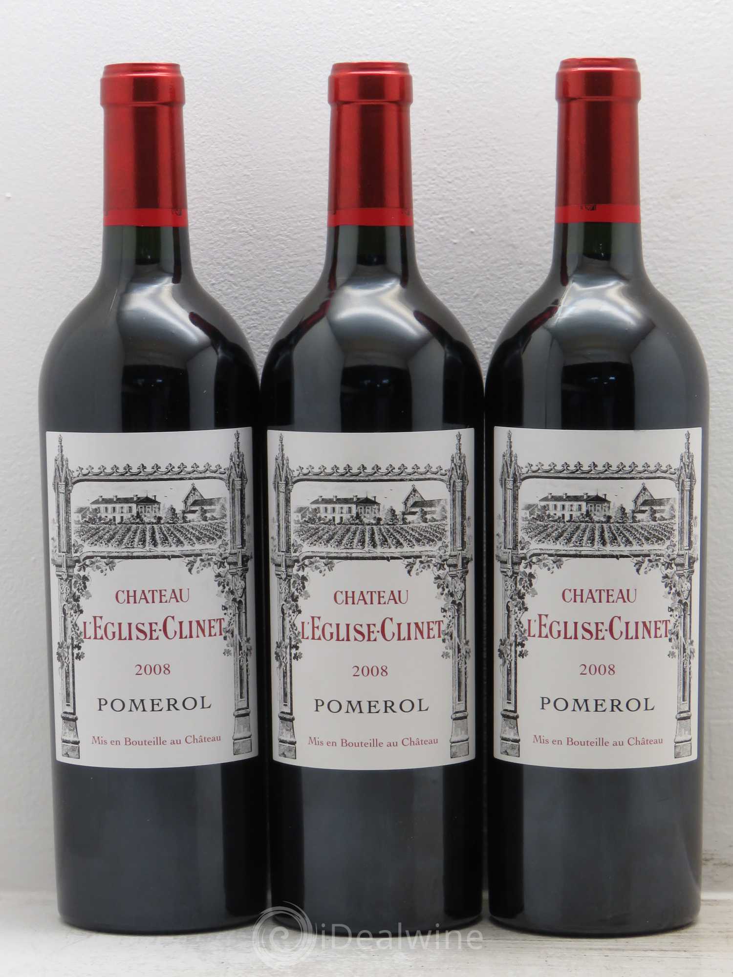 Château l' Église Clinet 2008 - Lot de 3 bouteilles - 0