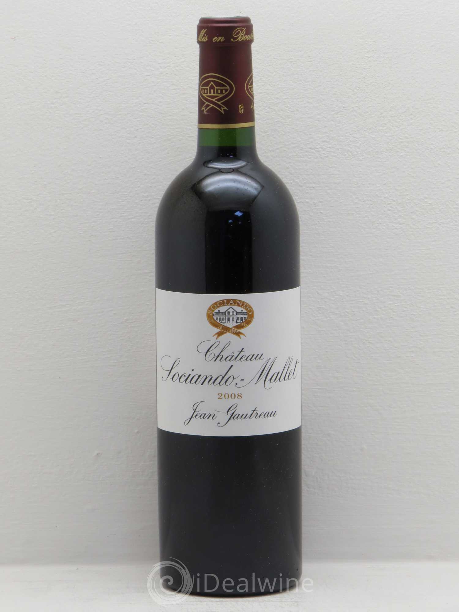 Château Sociando Mallet 2008 - Lot de 6 bouteilles - 0