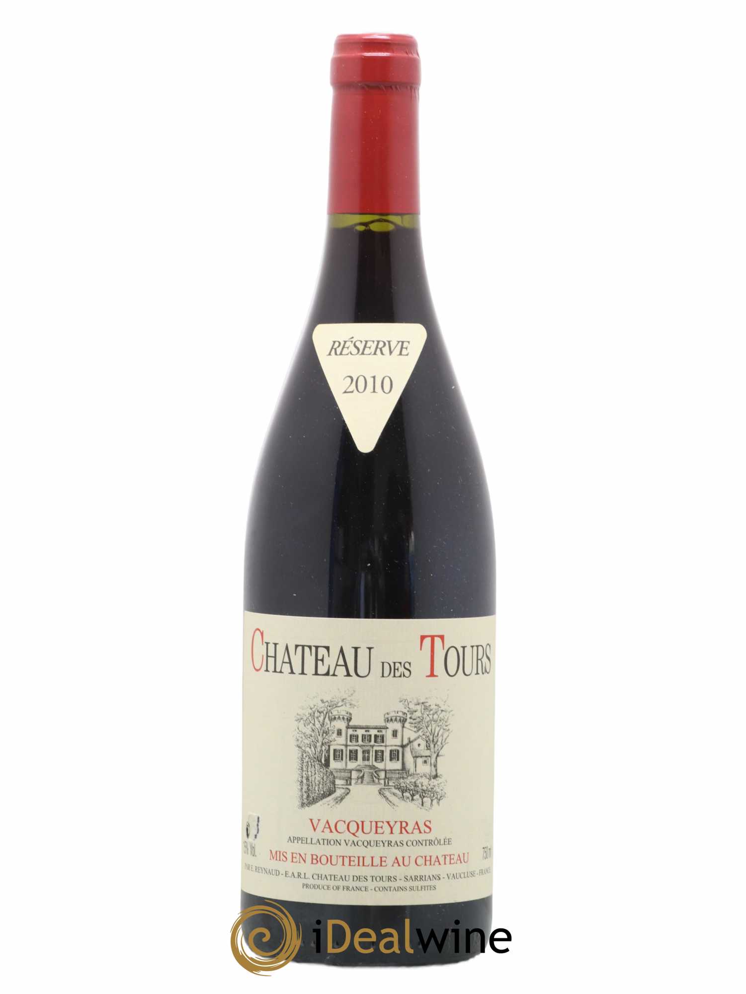 Vacqueyras Château des Tours Emmanuel Reynaud 2010 - Lot de 1 bouteille - 0