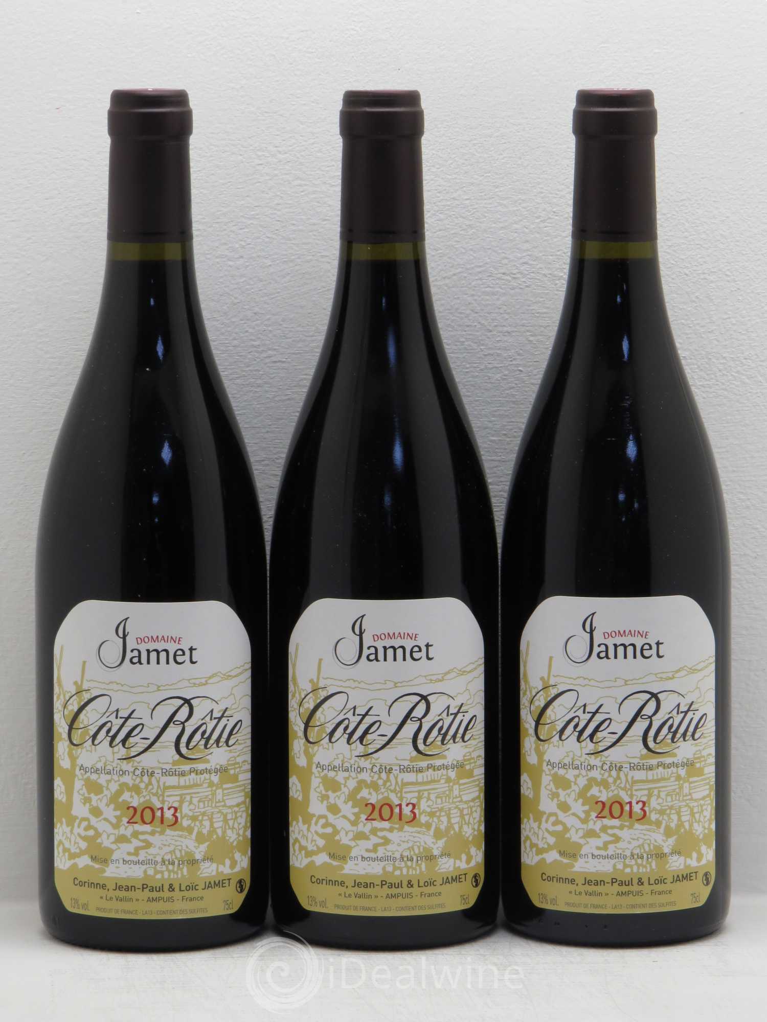 Côte-Rôtie Jamet (Domaine) 2013 - Lot de 3 bouteilles - 0