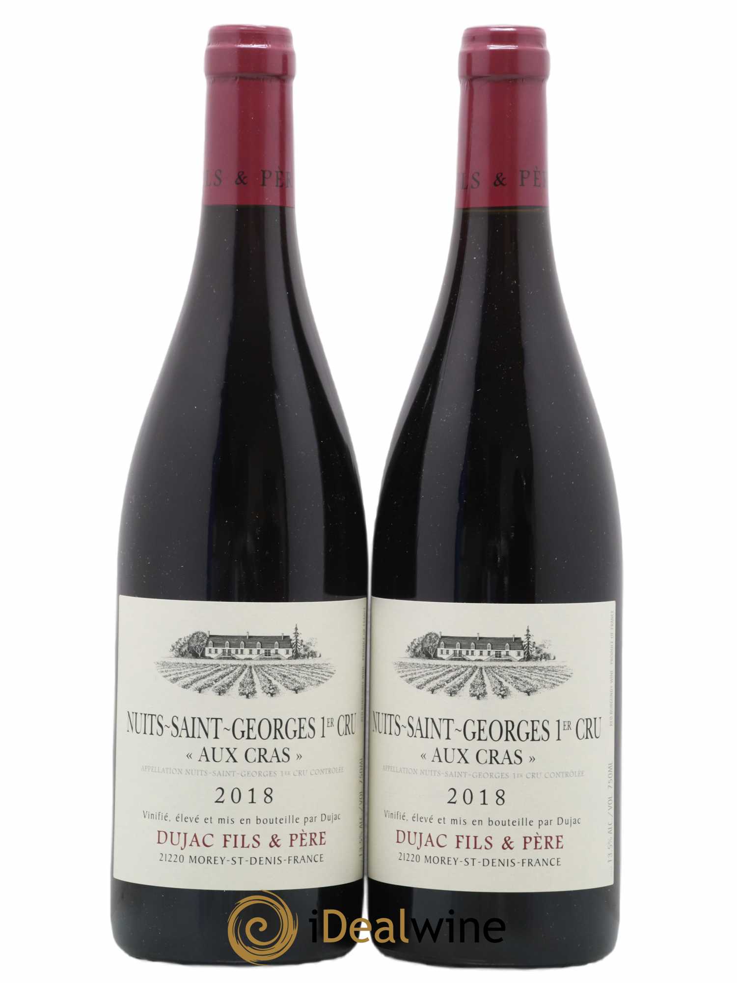 Nuits-Saint-Georges 1er Cru Aux Cras Dujac Fils et Père 2018 - Lotto di 2 bottiglie - 0