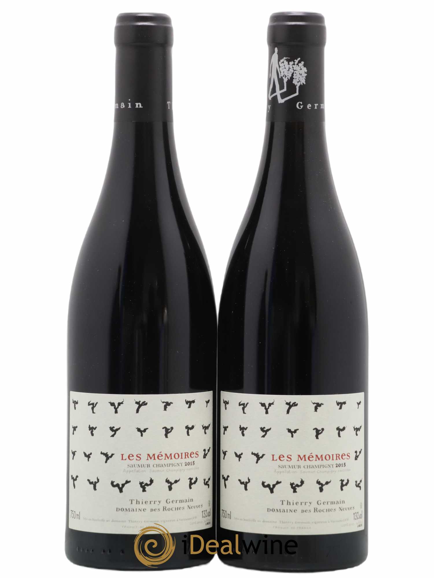 Saumur-Champigny Les Mémoires Domaine des Roches Neuves - Thierry Germain 2015 - Lot de 2 bouteilles - 0