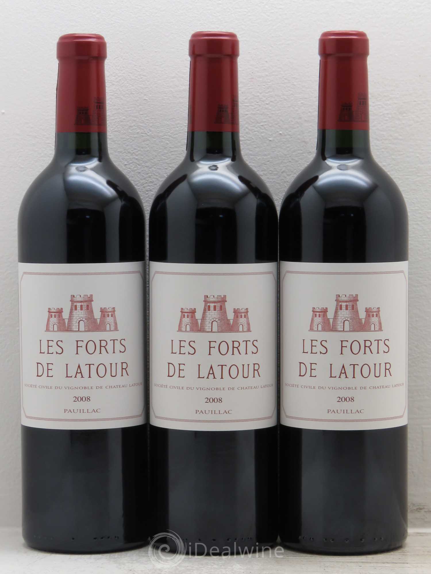 Les Forts de Latour Second Vin 2008 - Lot de 3 bouteilles - 0