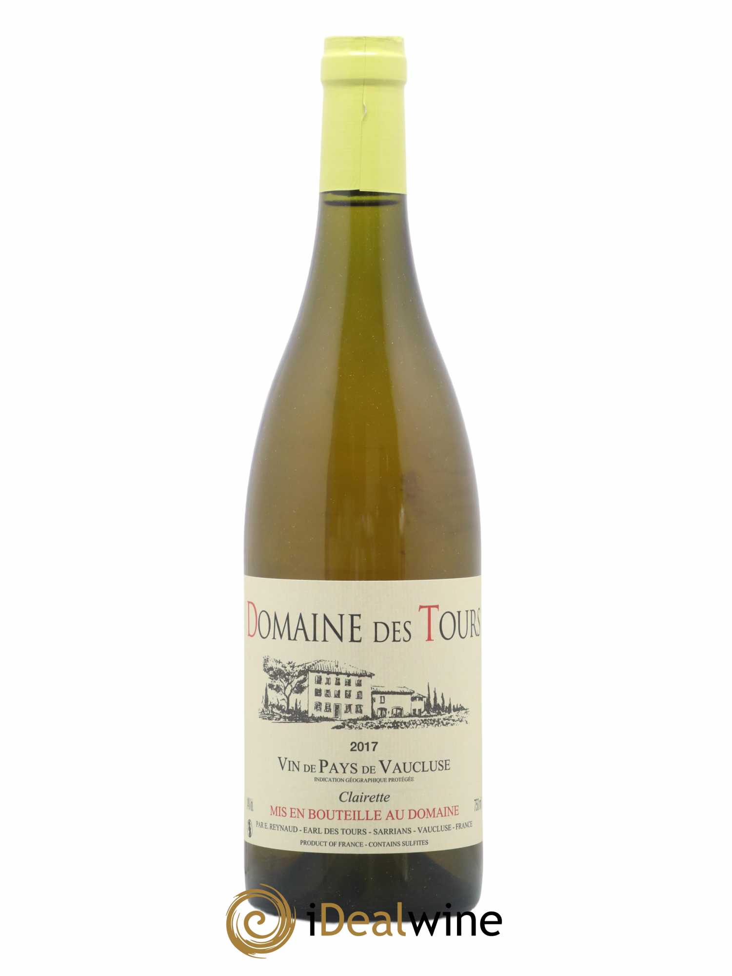 Vaucluse (Vin de Pays de Vaucluse) Domaine des Tours Emmanuel Reynaud Clairette 2017 - Lot de 1 bouteille - 0
