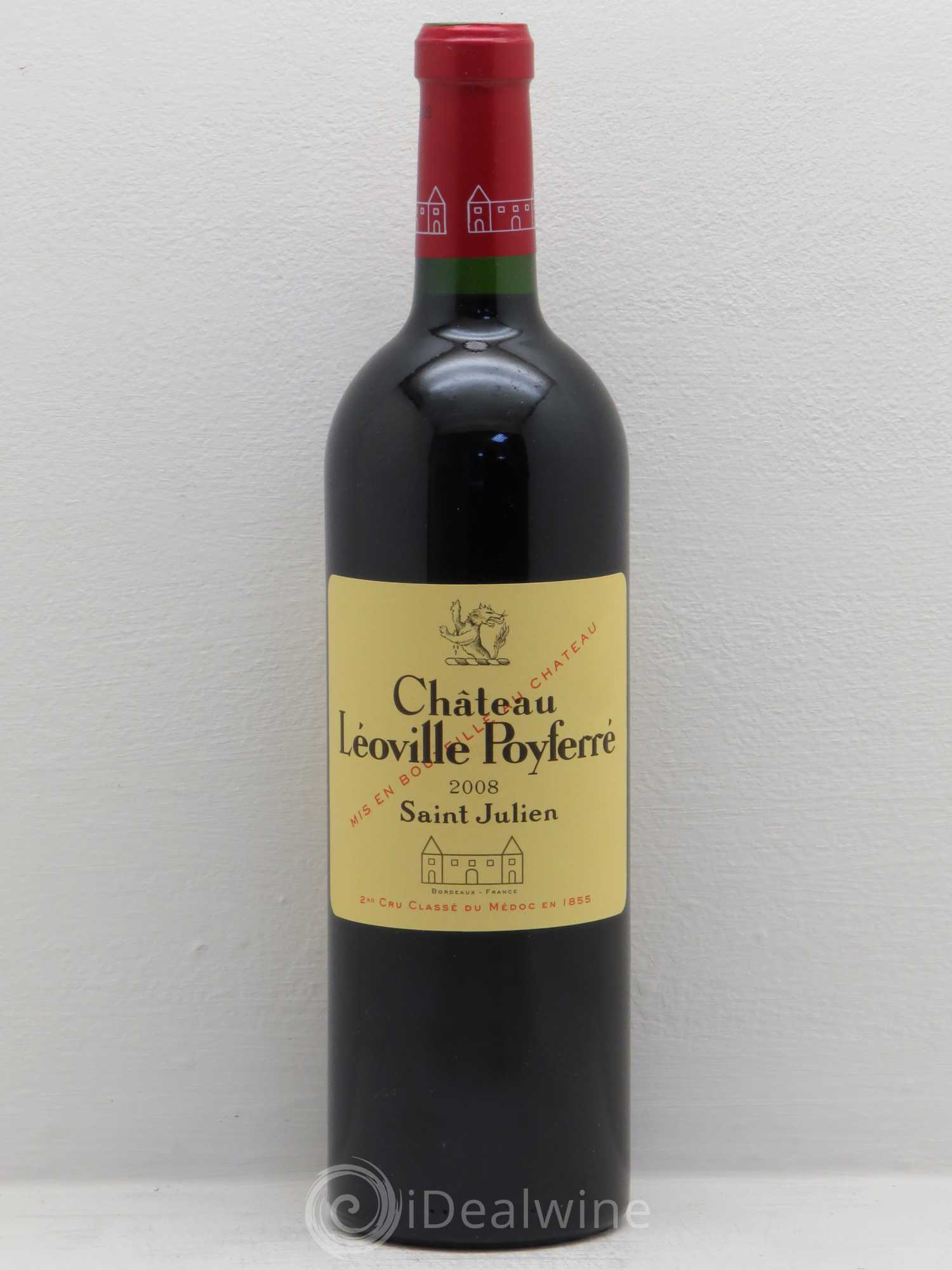Château Léoville Poyferré 2ème Grand Cru Classé 2008 - Lot de 1 bouteille - 0