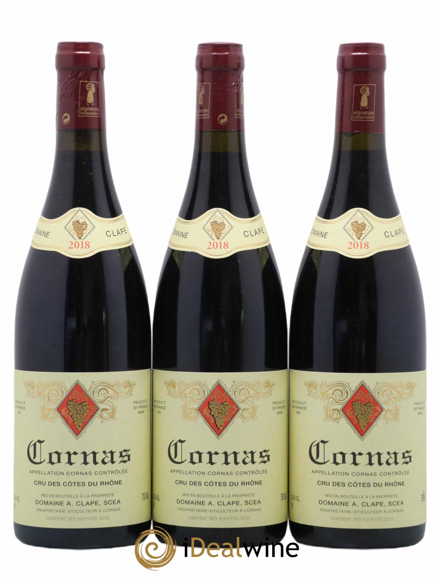 Cornas Auguste Clape 2018 - Lot de 3 bouteilles - 0