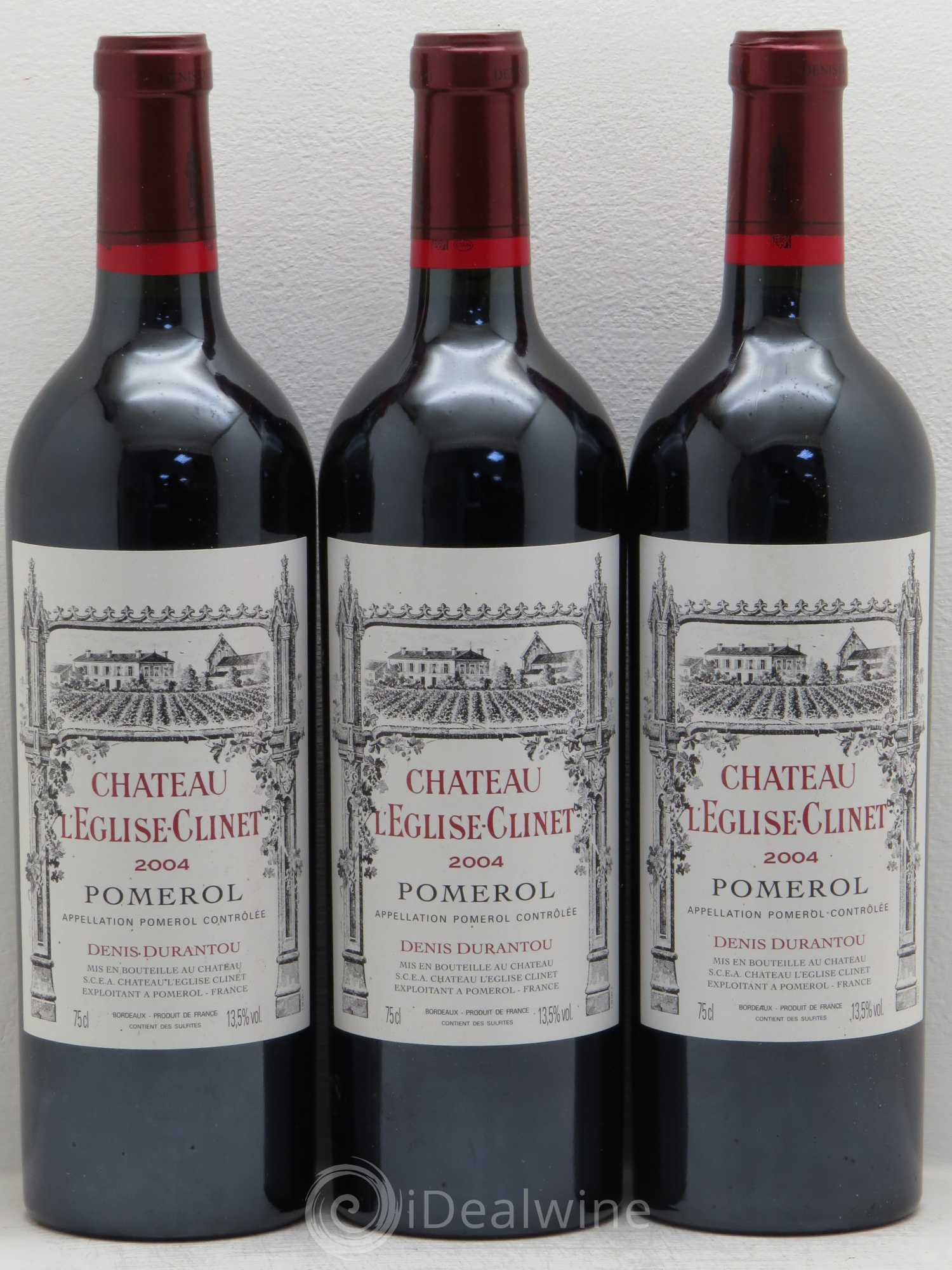 Château l' Église Clinet 2004 - Lot de 3 bouteilles - 0
